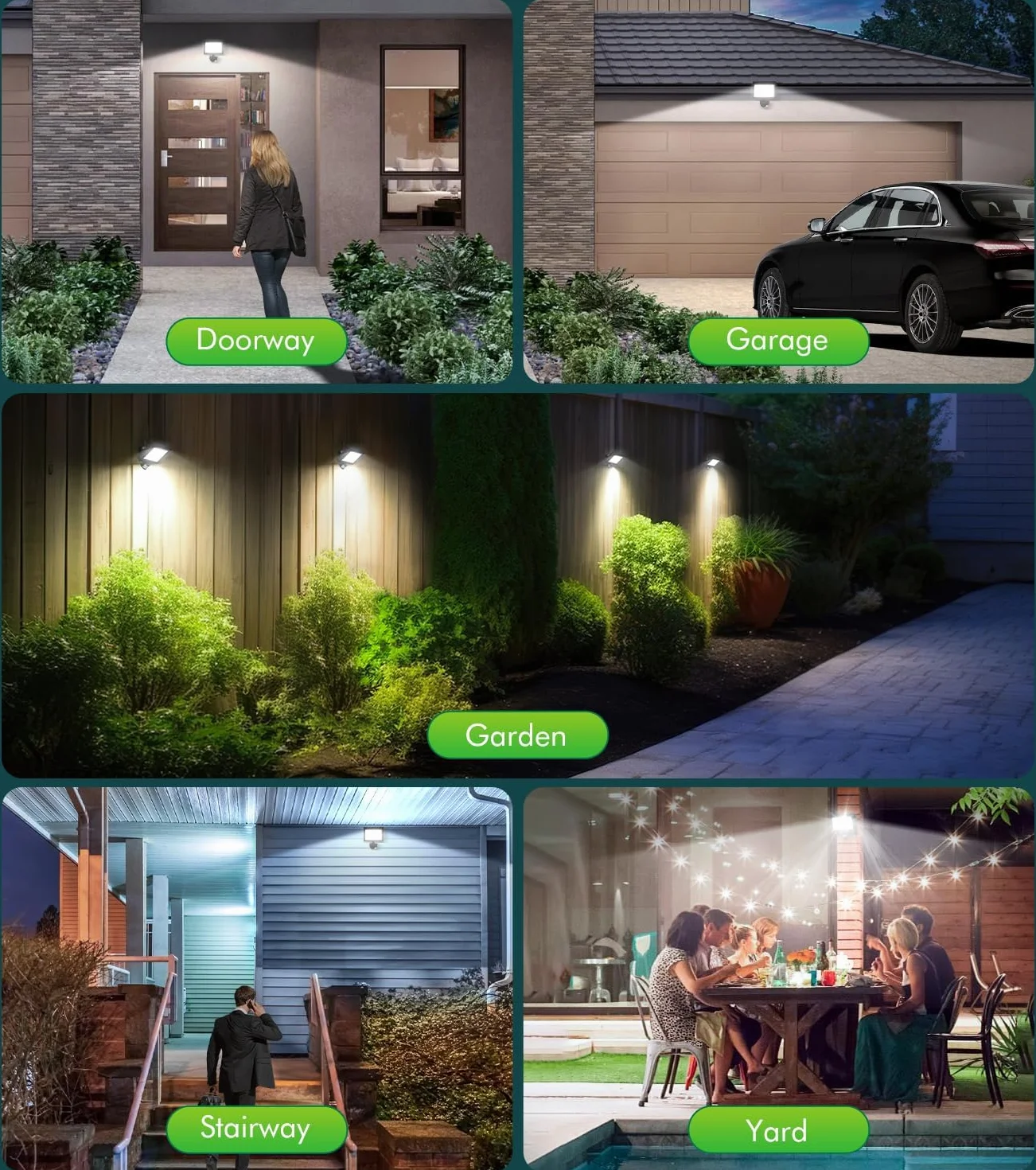 CLY Reflektor LED z czujnikiem ruchu 35W 6500K 3290LM IP66 wodoodporny na zewnątrz