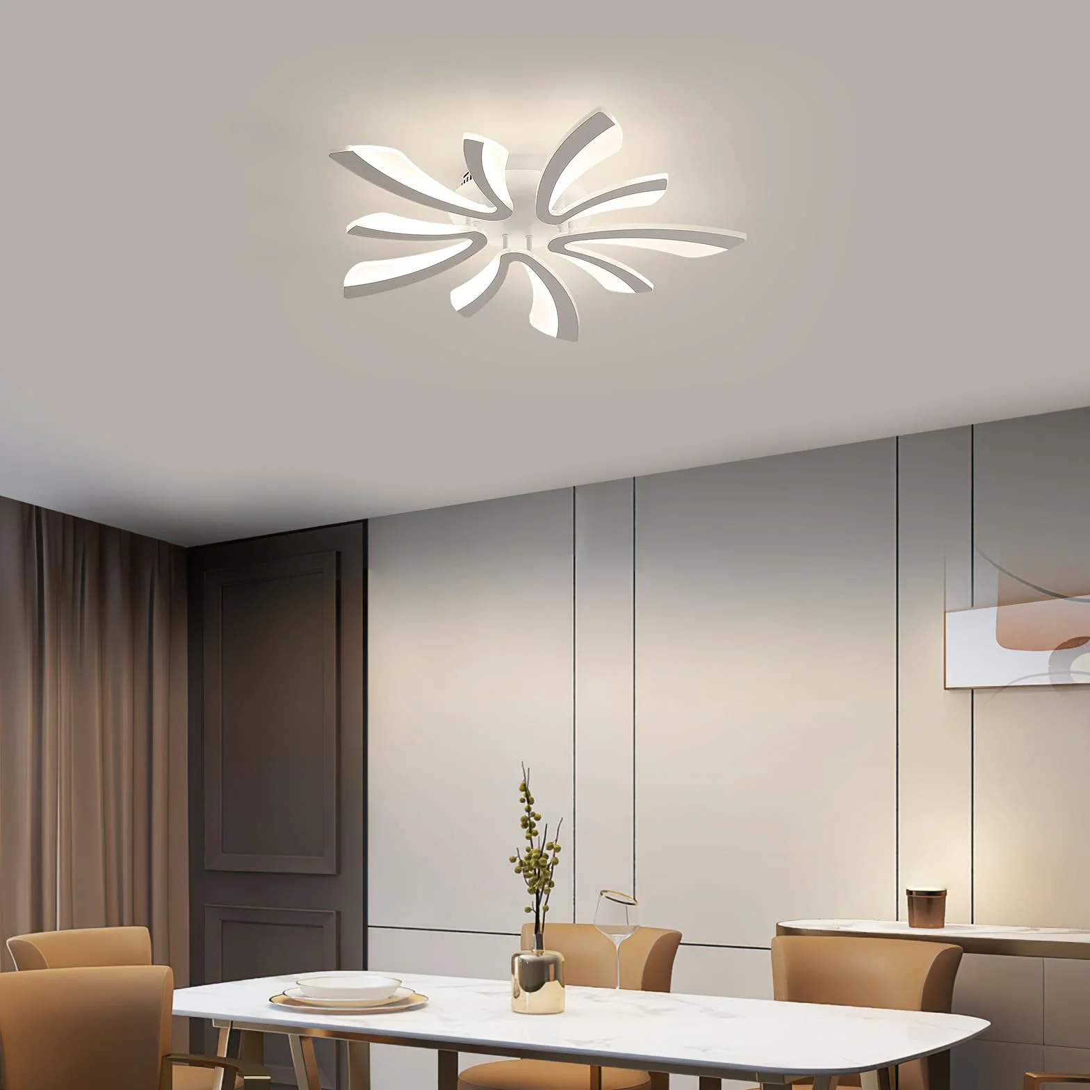 Comely Ściemnialna Lampa Sufitowa LED 48W 5400LM 3000K-6500K Φ71cm Akrylowa