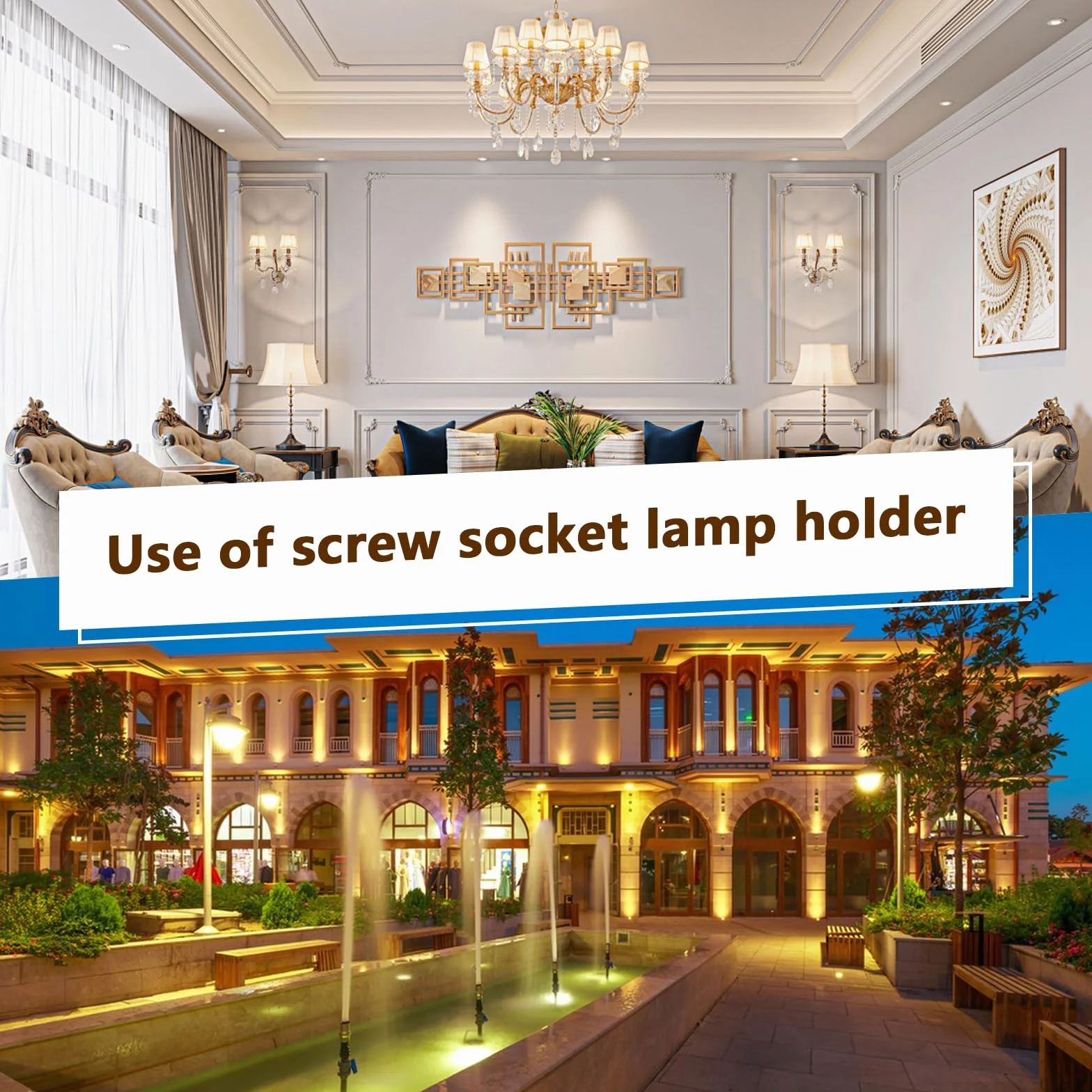 Oprawka E27, 6 sztuk, oprawki lamp w stylu vintage do przykręcania, oprawka żarówek E27, uniwersalne podstawy lamp do lamp LED, białe
