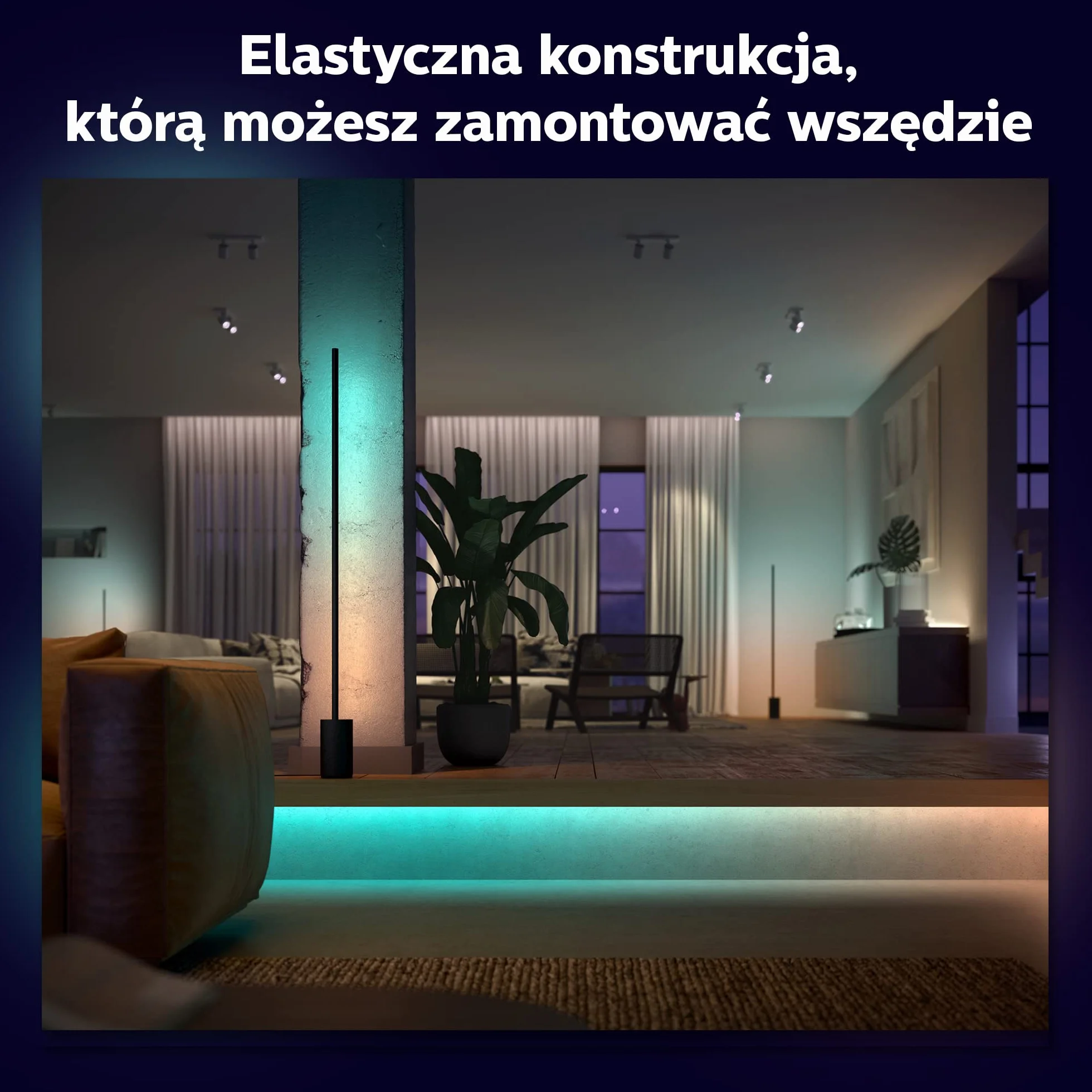 Philips Hue White and Color Ambiance Taśma LED Gradient Przedłużenie 1 m 16 mln kolorów
