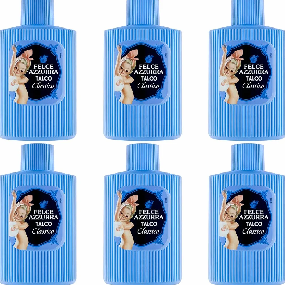 6 x PAGLIERI Felce Azzurra Talco Classico puder talk talk 150 g puszka