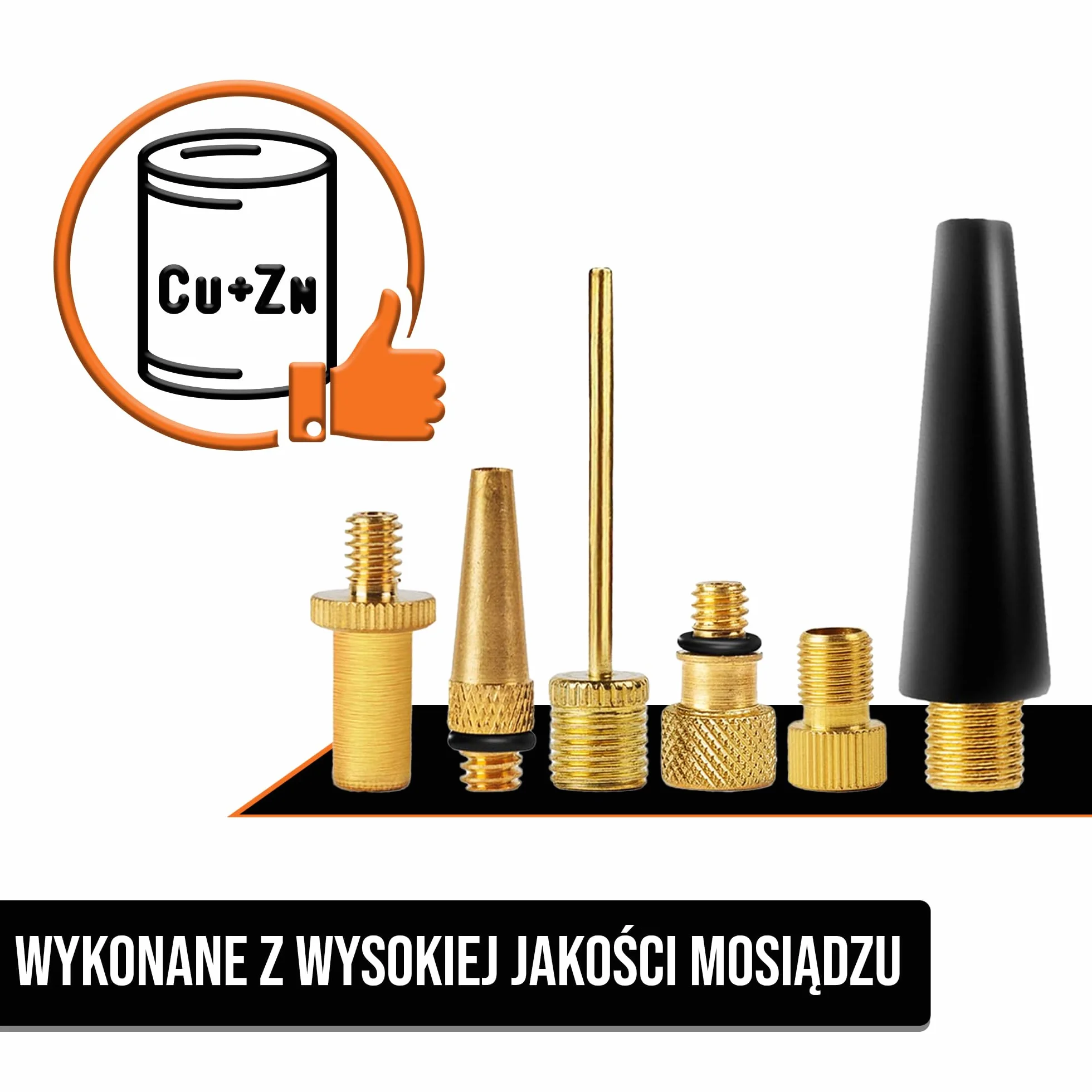 18 Sztuk Zestaw Akcesoriów Adapterów Zaworu Do Pompki - Dla Zaworu Presta, Dunlop, Schrader/Auto Do Rowerów - Igły Do Pompowania Piłek - Końcówki Do Balonów - od Mobi Lock