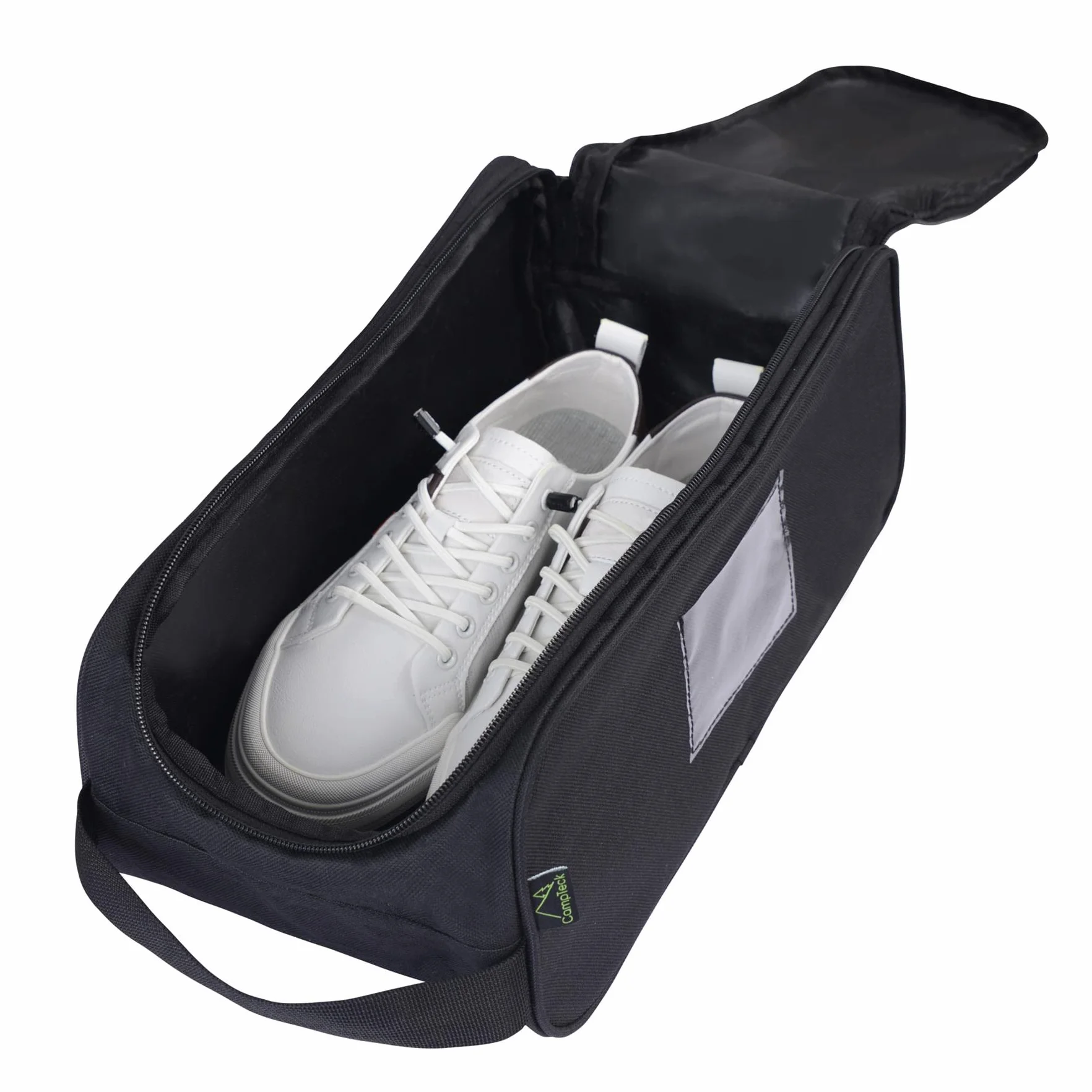 CampTeck U7237 Poliestrowa torba na buty unisex - uchwyt na buty sportowe, piłkarskie, golfowe, rugby, trener, czarna