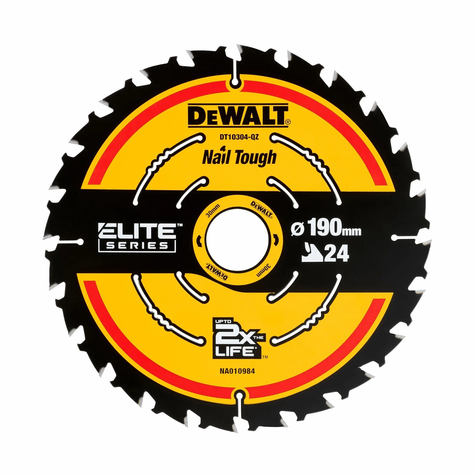 Dewalt brzeszczot do piły tarczowej DT10304 tarcza ø 190/30 mm szerokość cięcia 1,65 mm 24 zęby Nail Tough