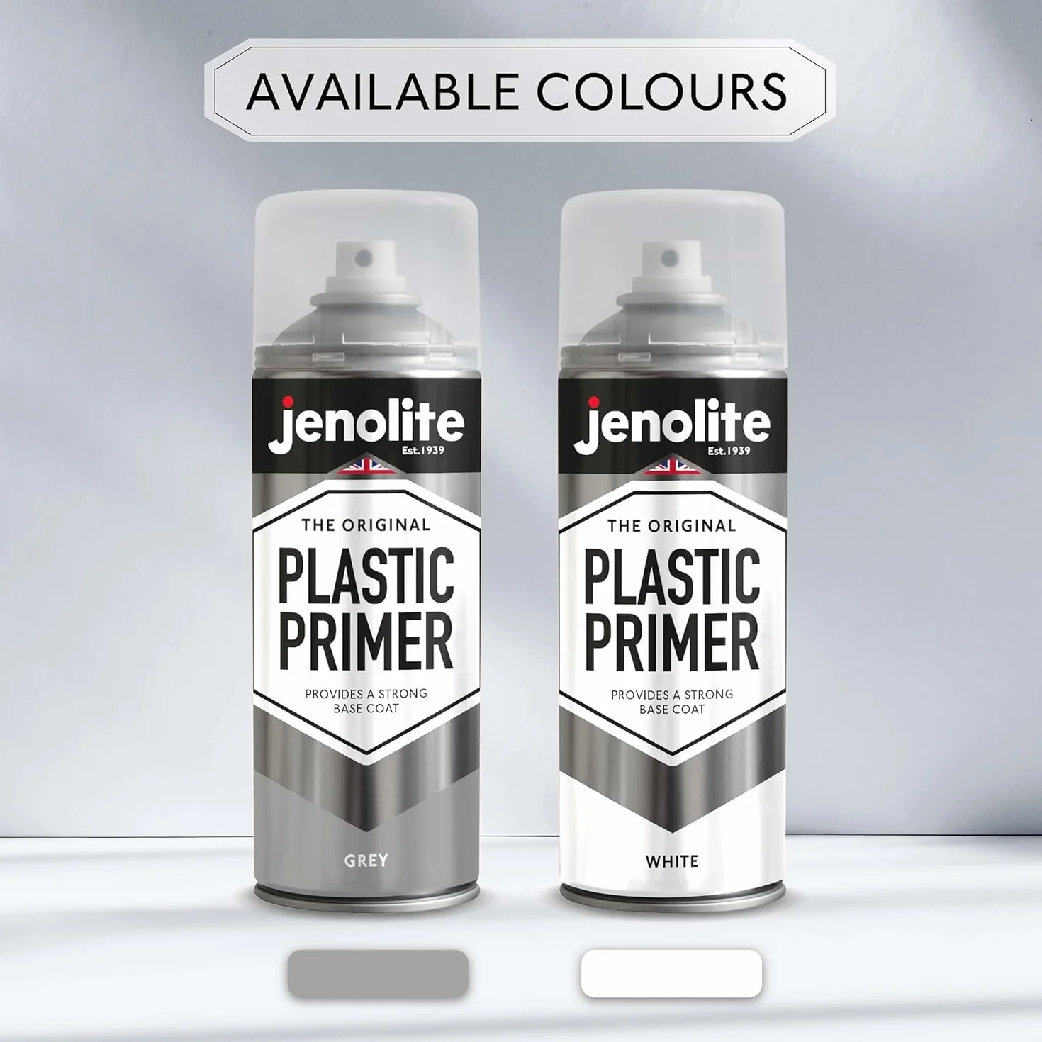 JENOLITE Podkład w sprayu do tworzyw sztucznych SZARY 400ml
