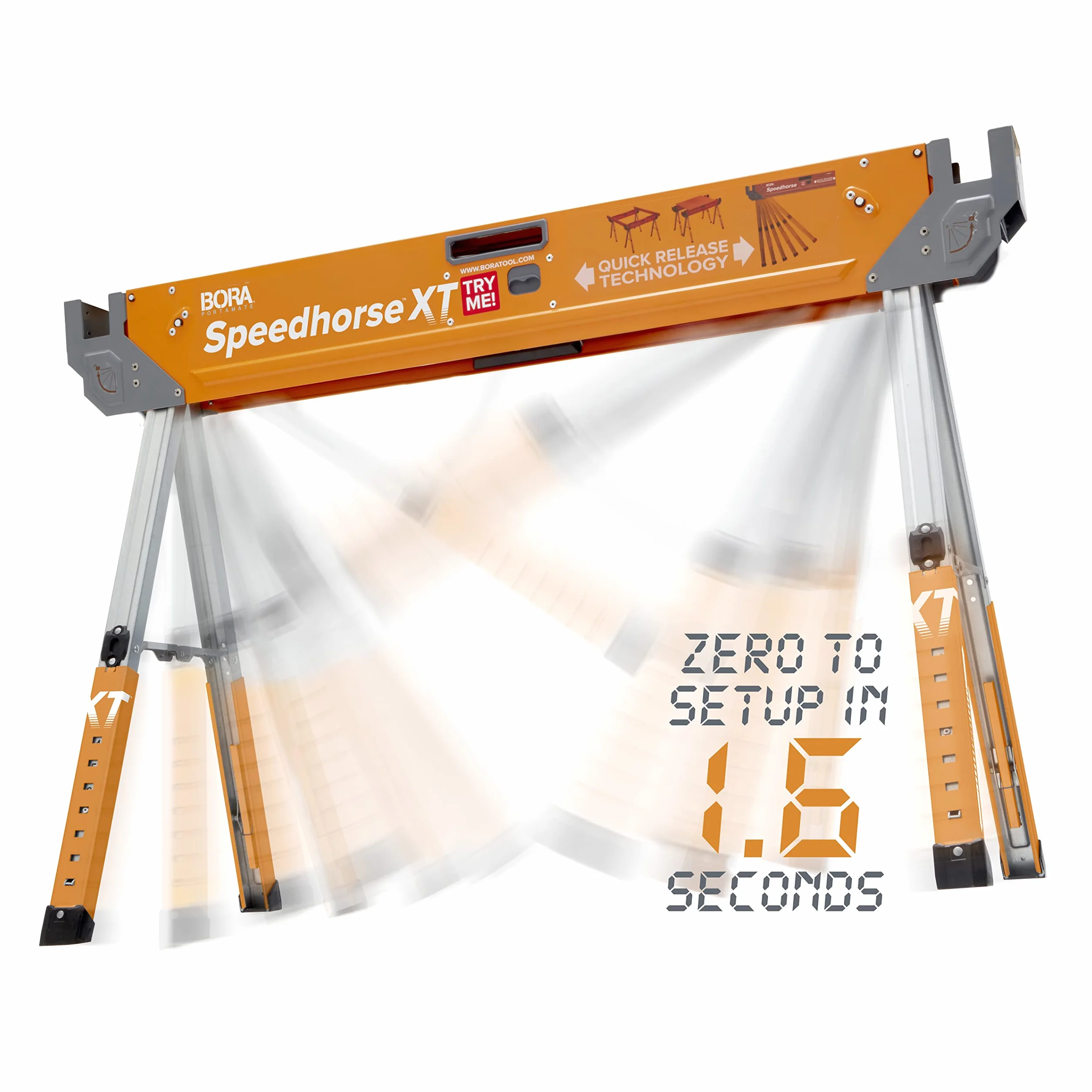 Bora Portamate Speedhorse XT PM-4550T dwa kozły regulowane 75-90 cm metalowy wierzch