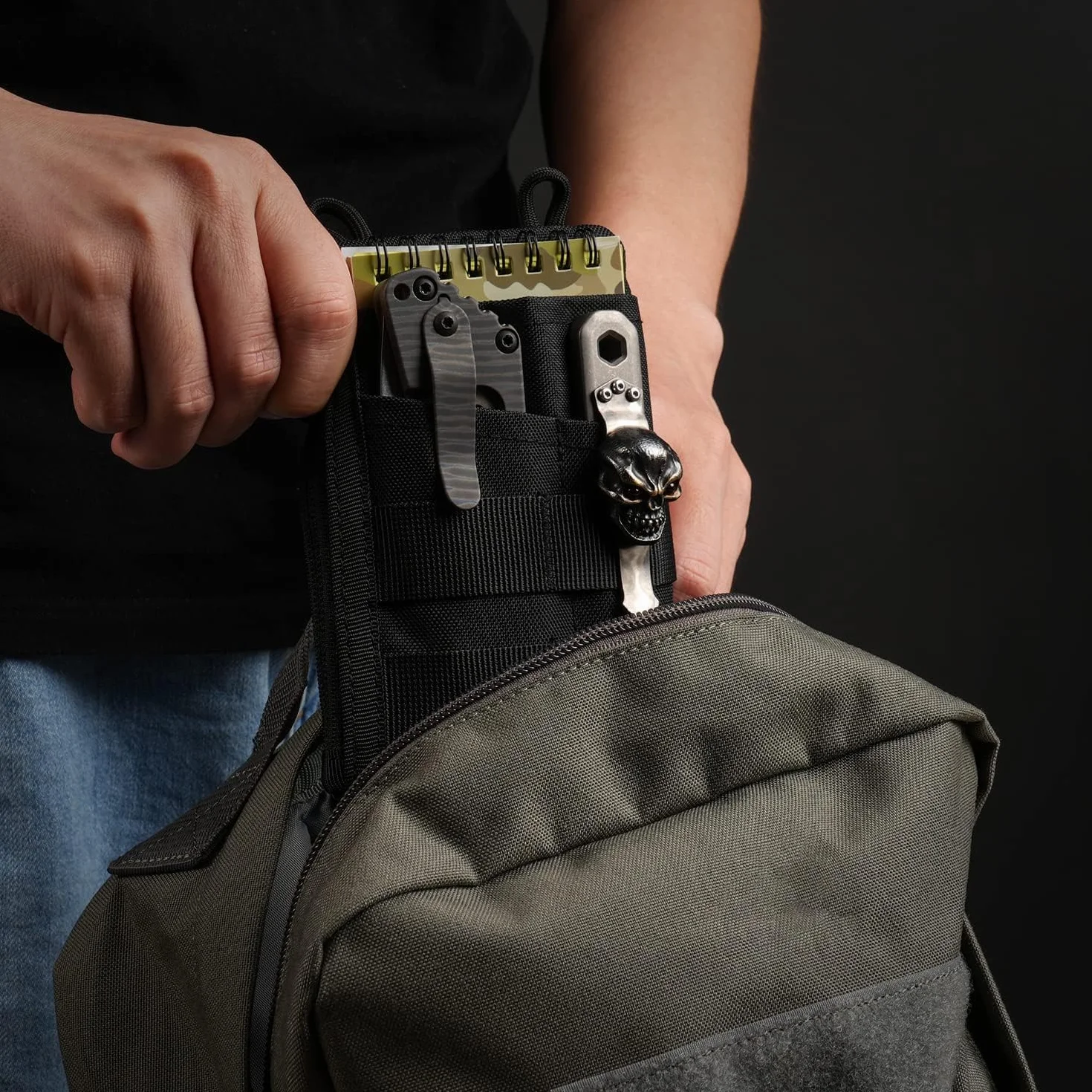 VIPERADE VE18 Mała torba EDC z 6 kieszeniami, organizer na narzędzia