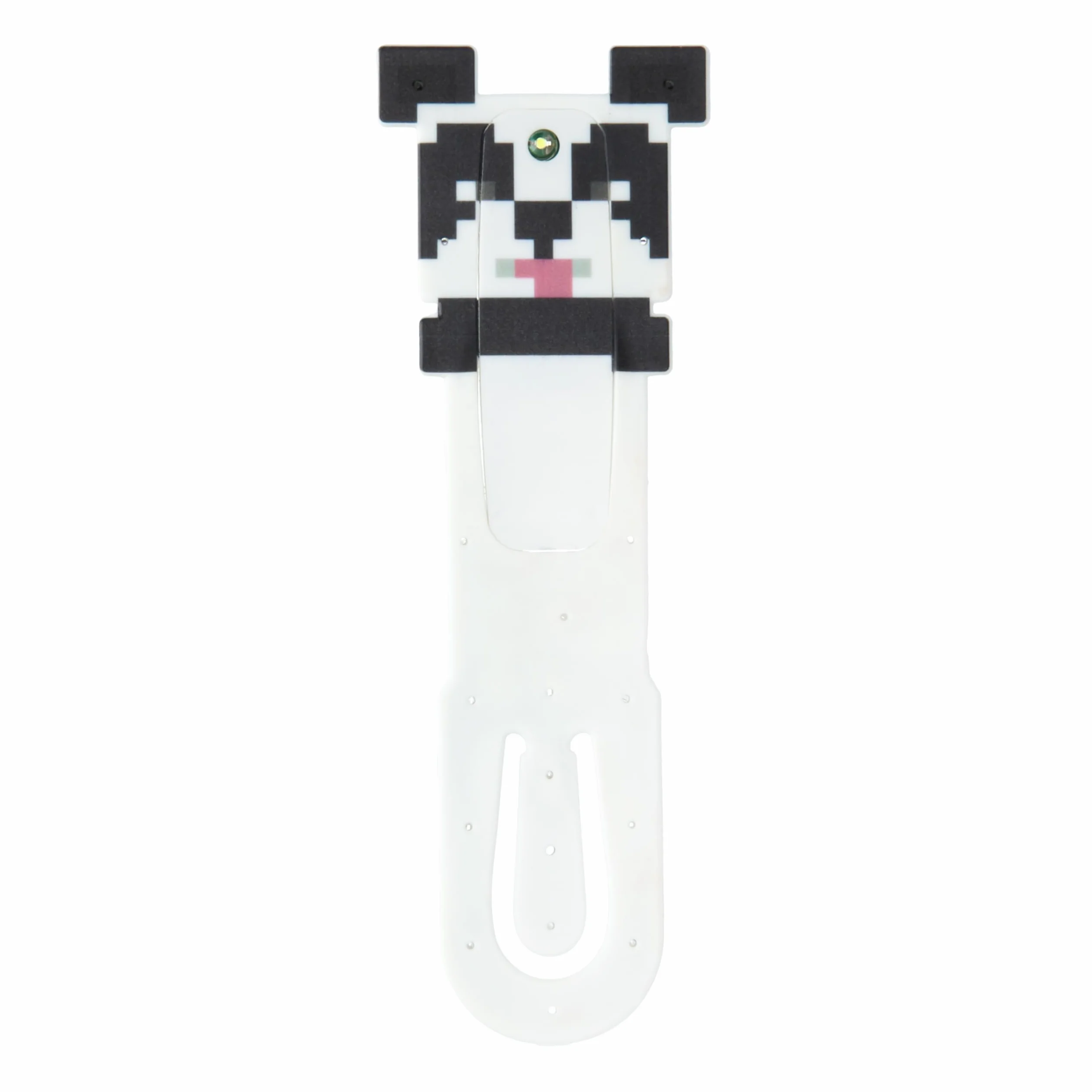 Paladone Minecraft Panda Clip-On LED lampka do czytania i zakładka, oficjalnie licencjonowany prezent dla graczy, akcesorium do książek