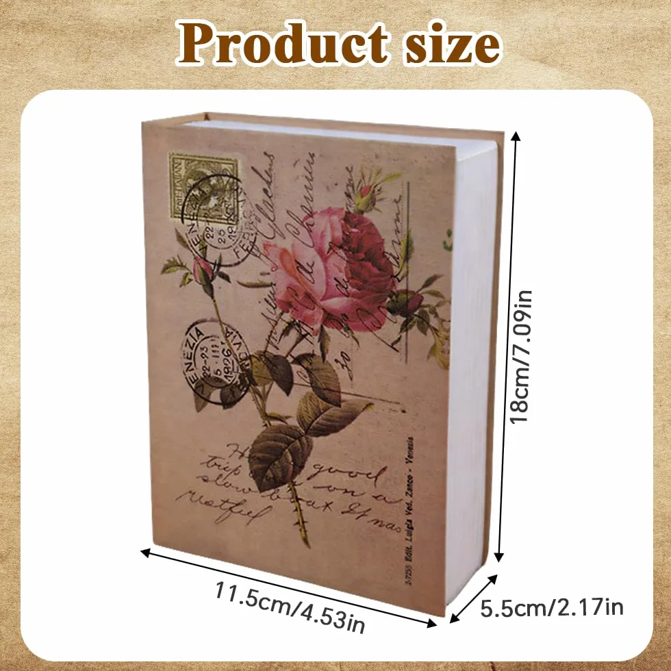Sejf z zamkiem szyfrowym 18 x 11,5 x 5,5 cm na książkę biżuterię dokumenty
