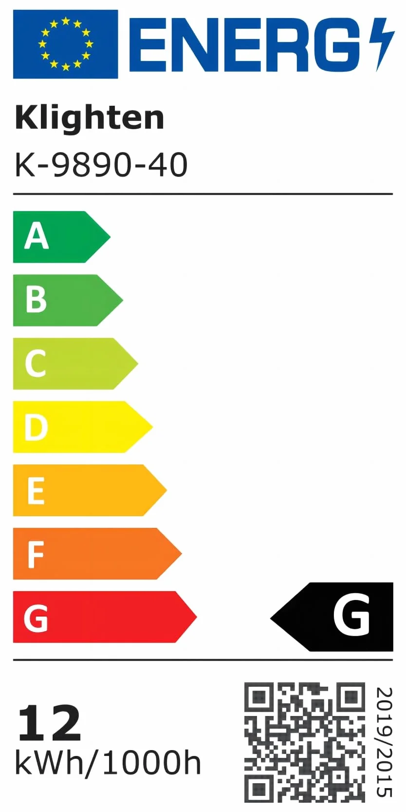 Klighten lustro LED łazienka 40cm IP44 12W 970LM 5500K