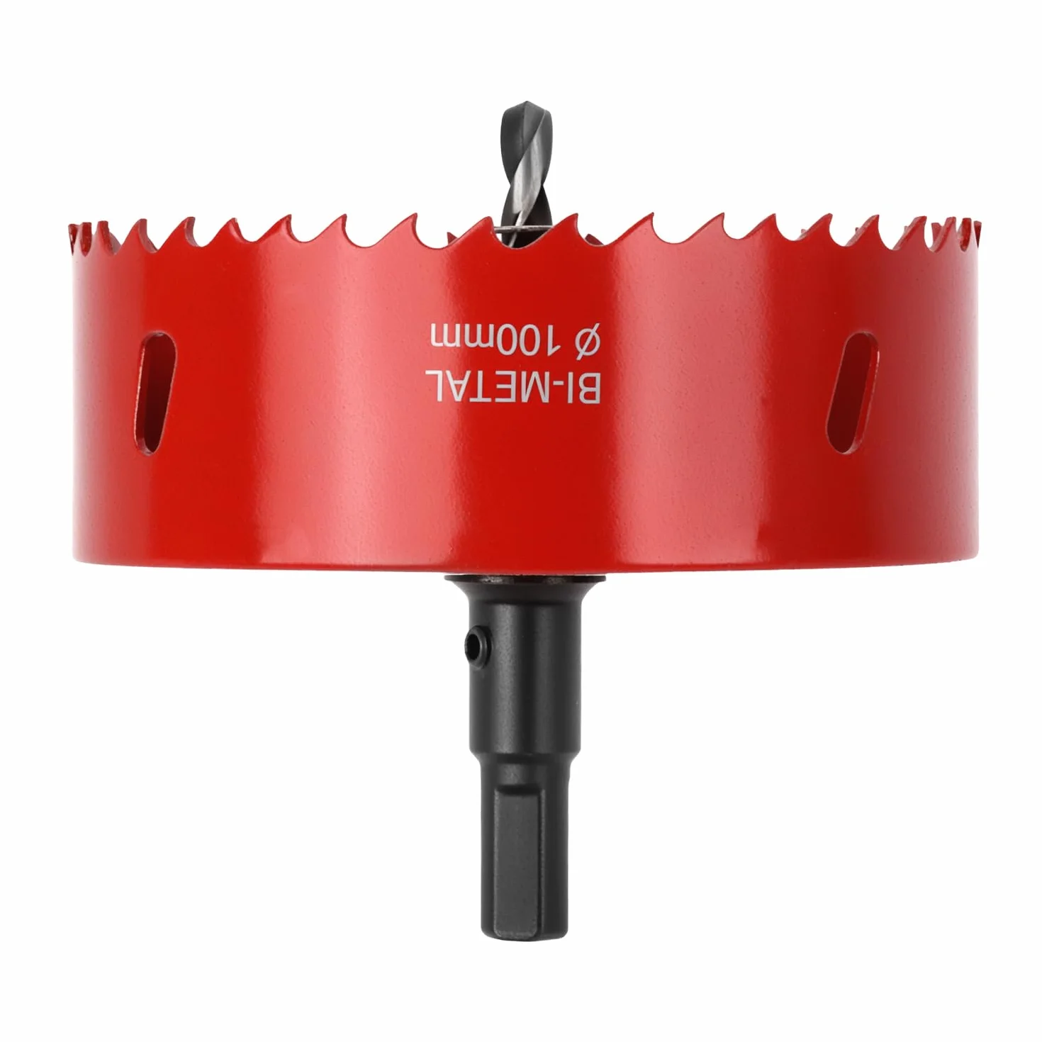 QWORK Otwornica 100 mm HSS M42 bimetalowa z trzpieniem sześciokątnym