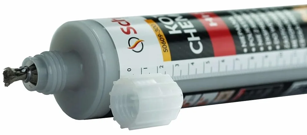Kotwa chemiczna 300 ml, zaprawa wtryskowa, 2 dysze mieszające, do betonu i kamienia