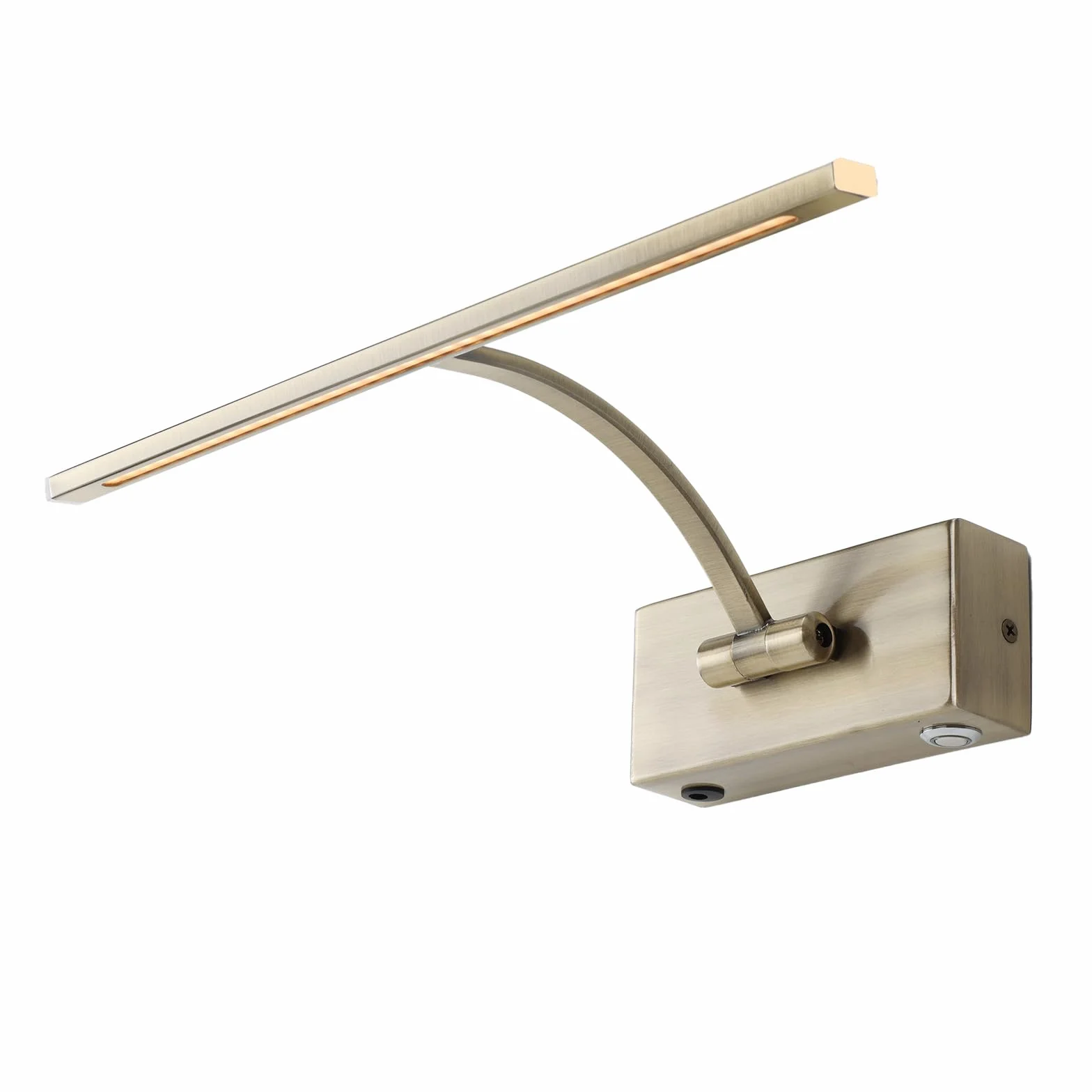 Alpinaluz Akumulatorowa lampa LED 4W 34cm ściemniane ciepłe światło 2700K bateria litowa 6h brąz antyczny