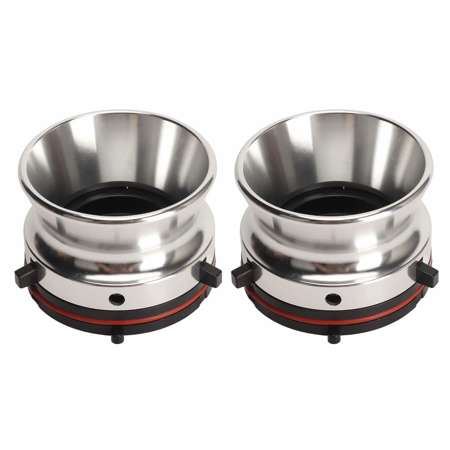 Adaptery Piasty NAB 10-calowe Aluminiowe do Magnetofonu Szpulowego Studer Akai Srebrne