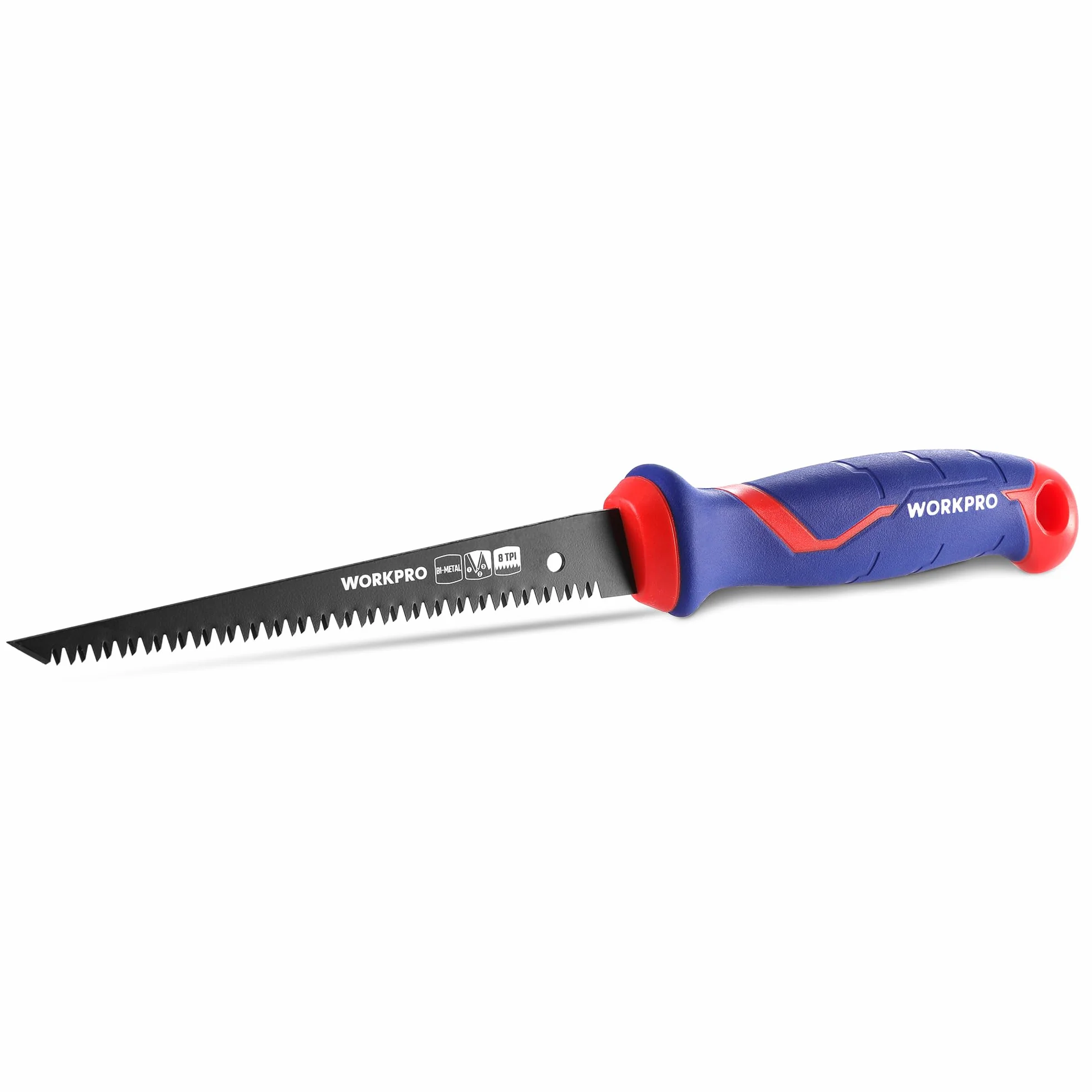 WORKPRO Piła zębatka 150 mm, potrójna piła tarczowa do płyt ściennych, 8 pił ręcznych TPI