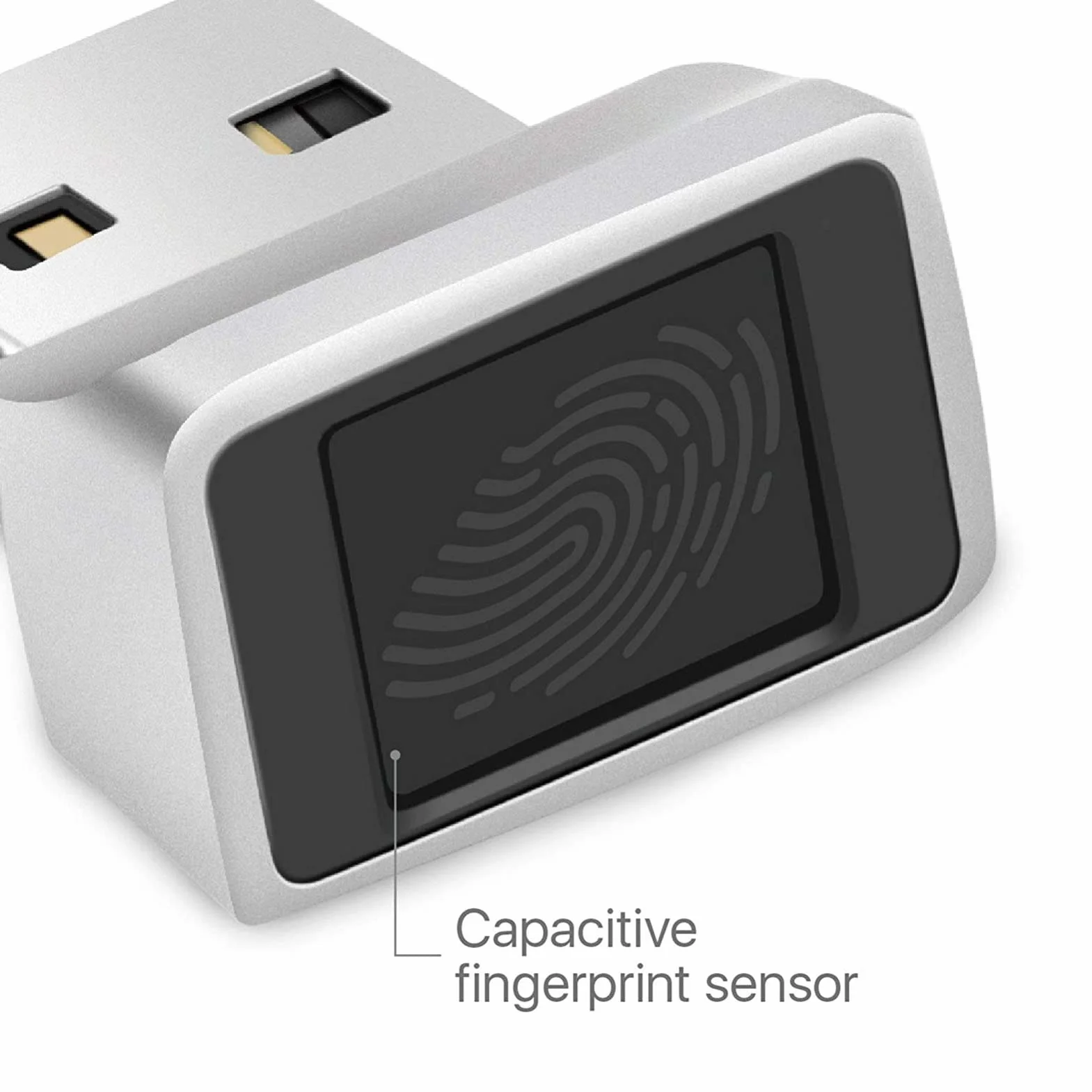 Czytnik Linii Papilarnych USB 360° 10 Odcisków Palców Biometryczny Skaner Kompatybilny z Windows 10/11