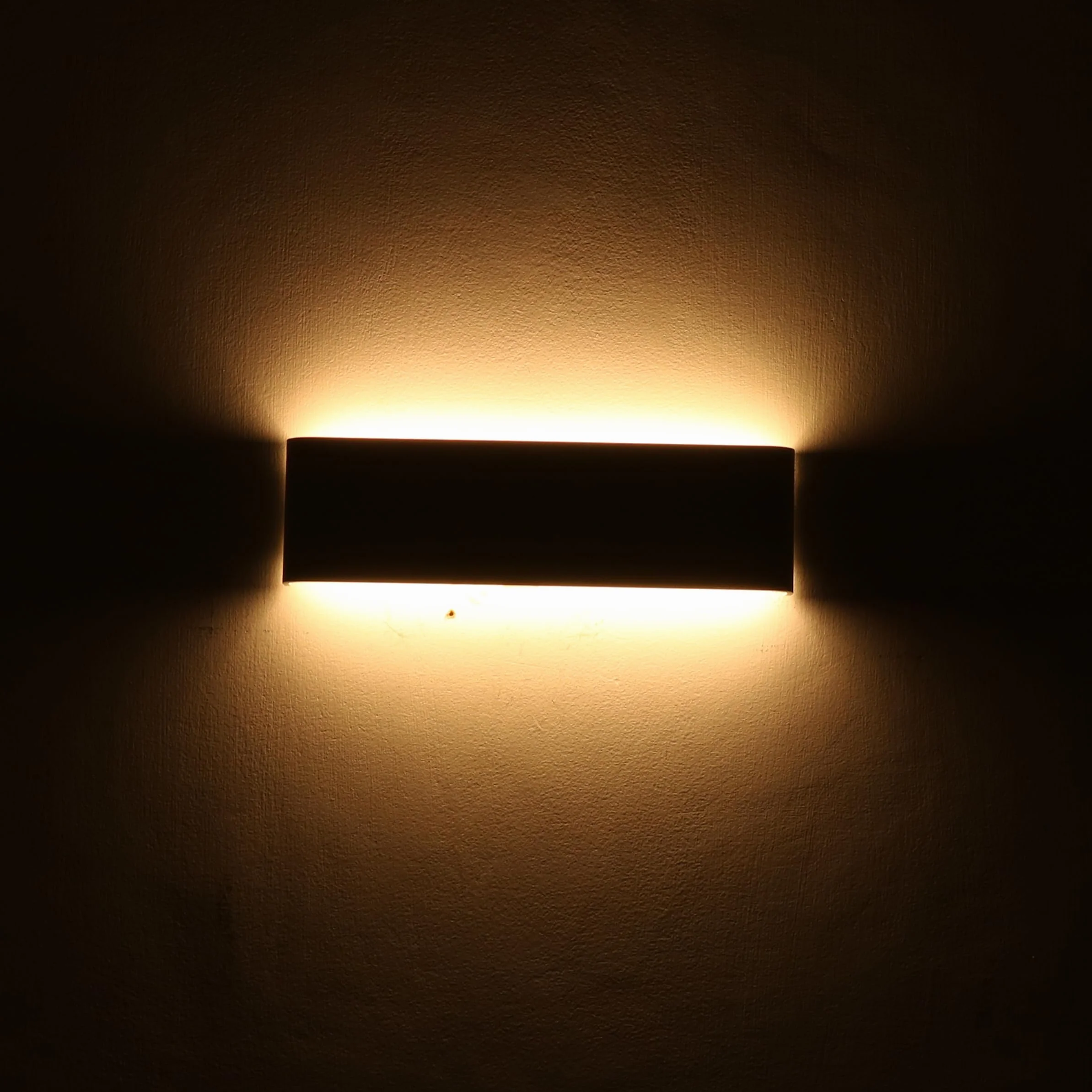 Klighten 2 sztuki lamp ściennych LED 10 W 30 cm góra-dół czarny 910 lumenów 3000 K ciepła biel