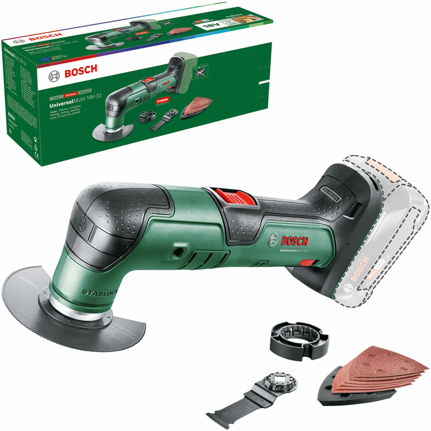 Bosch UniversalMulti 18V-32 akumulatorowe narzędzie wielofunkcyjne