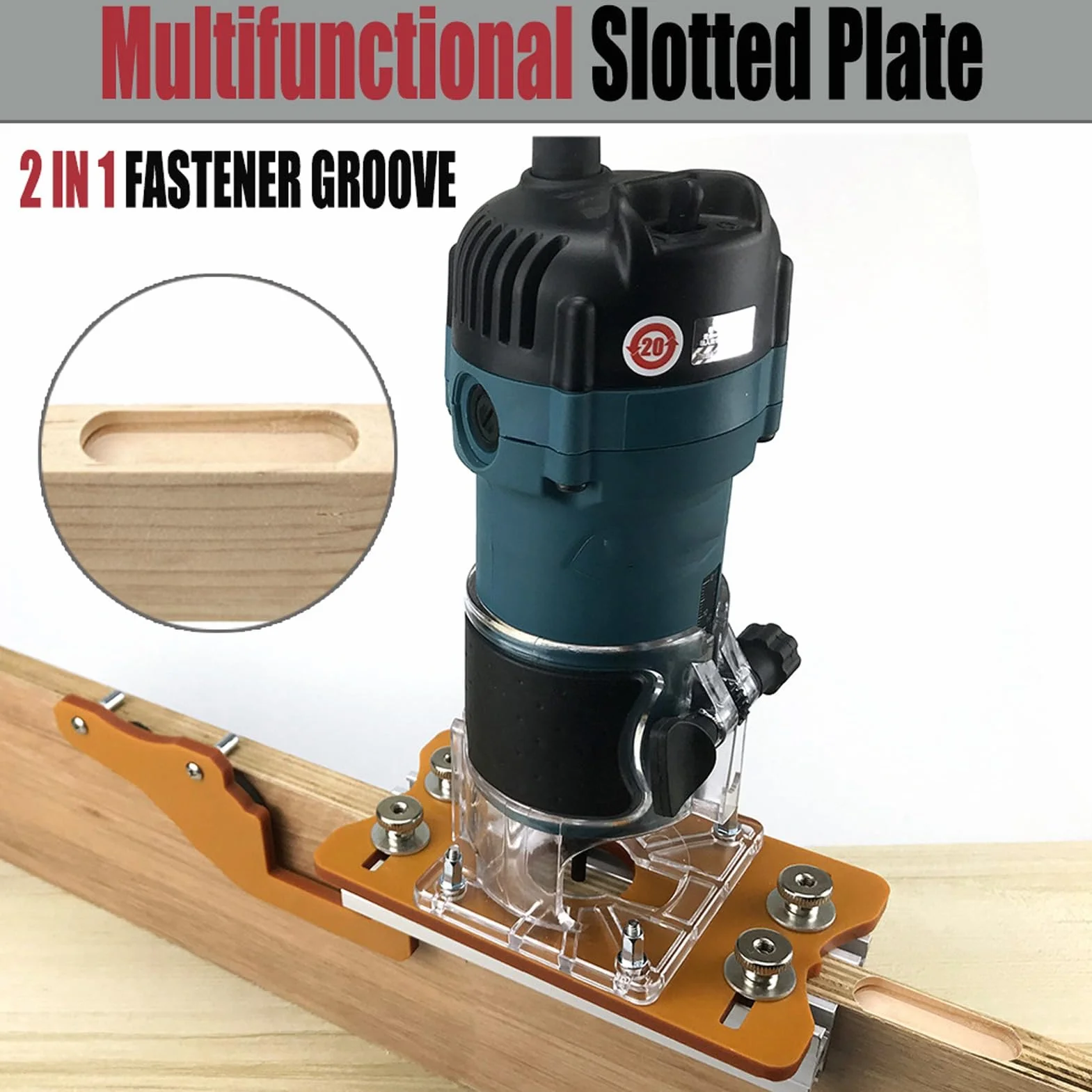 Płytka Wsuwana Stołu Routera, Płyta Routera Ze Stopu Aluminium 65 mm