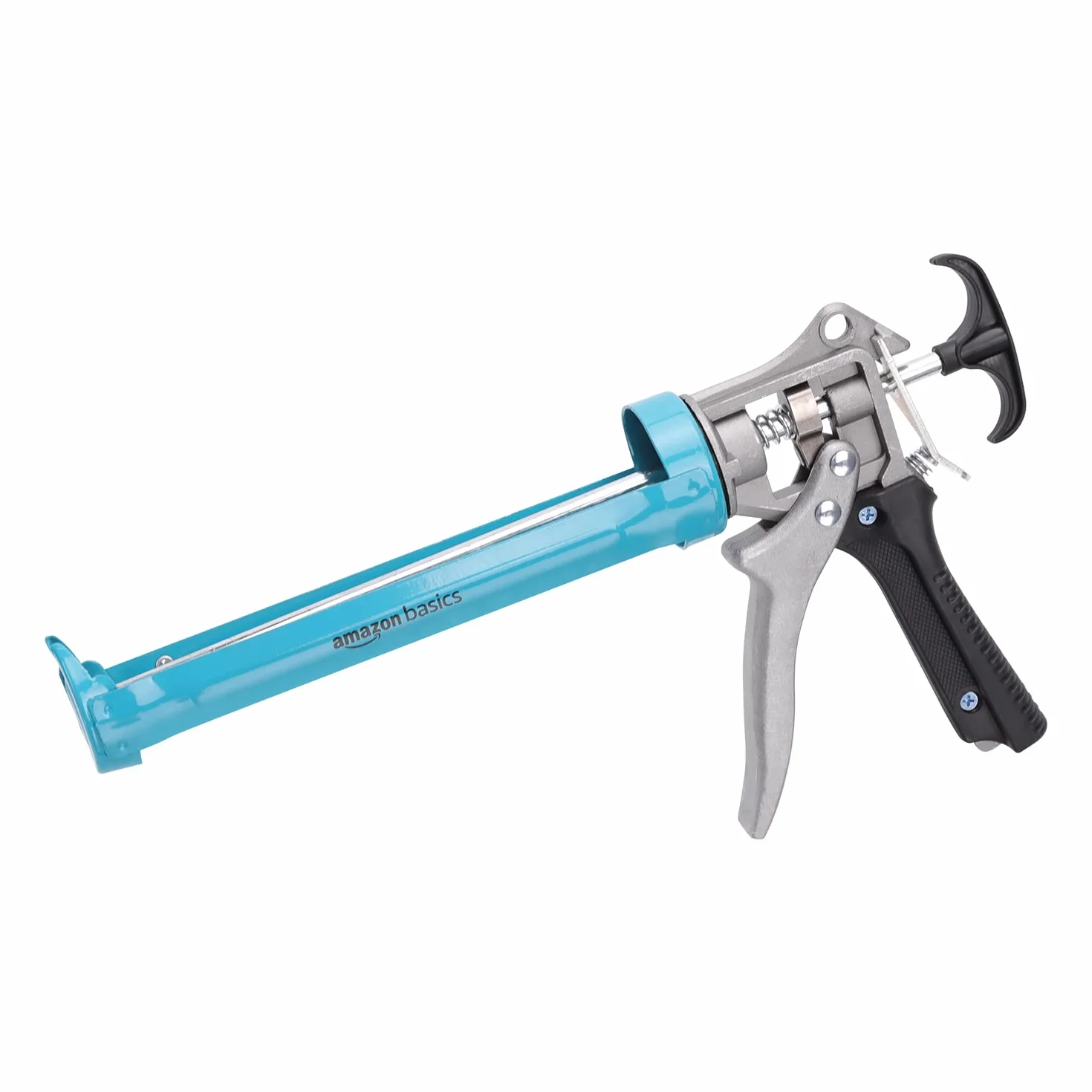 Amazon Basics Pistolet do uszczelniania 310 ml 12:1 aluminiowa rękojeść niebieski/szary
