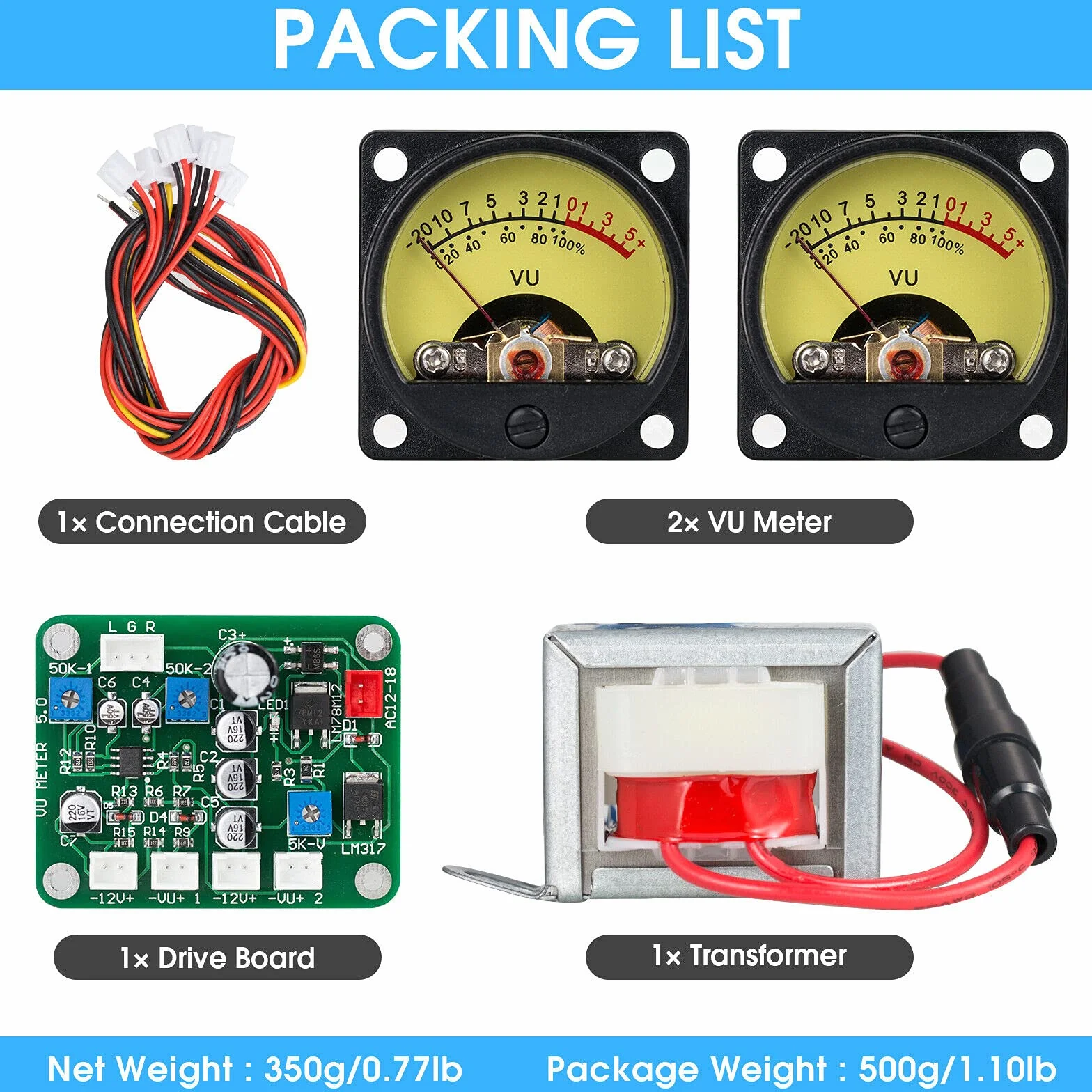 Podwójny analogowy VU Meter DB panel wskaźnik poziomu dźwięku z płytką sterownika do wzmacniacza DIY