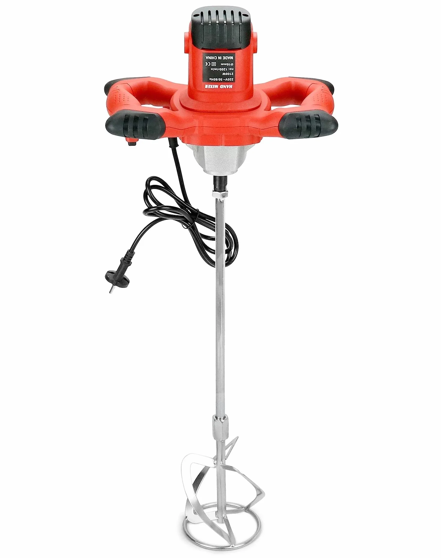QWORK Mieszadło do zapraw 220V 1400W 930r/min 6 biegów gwint M14