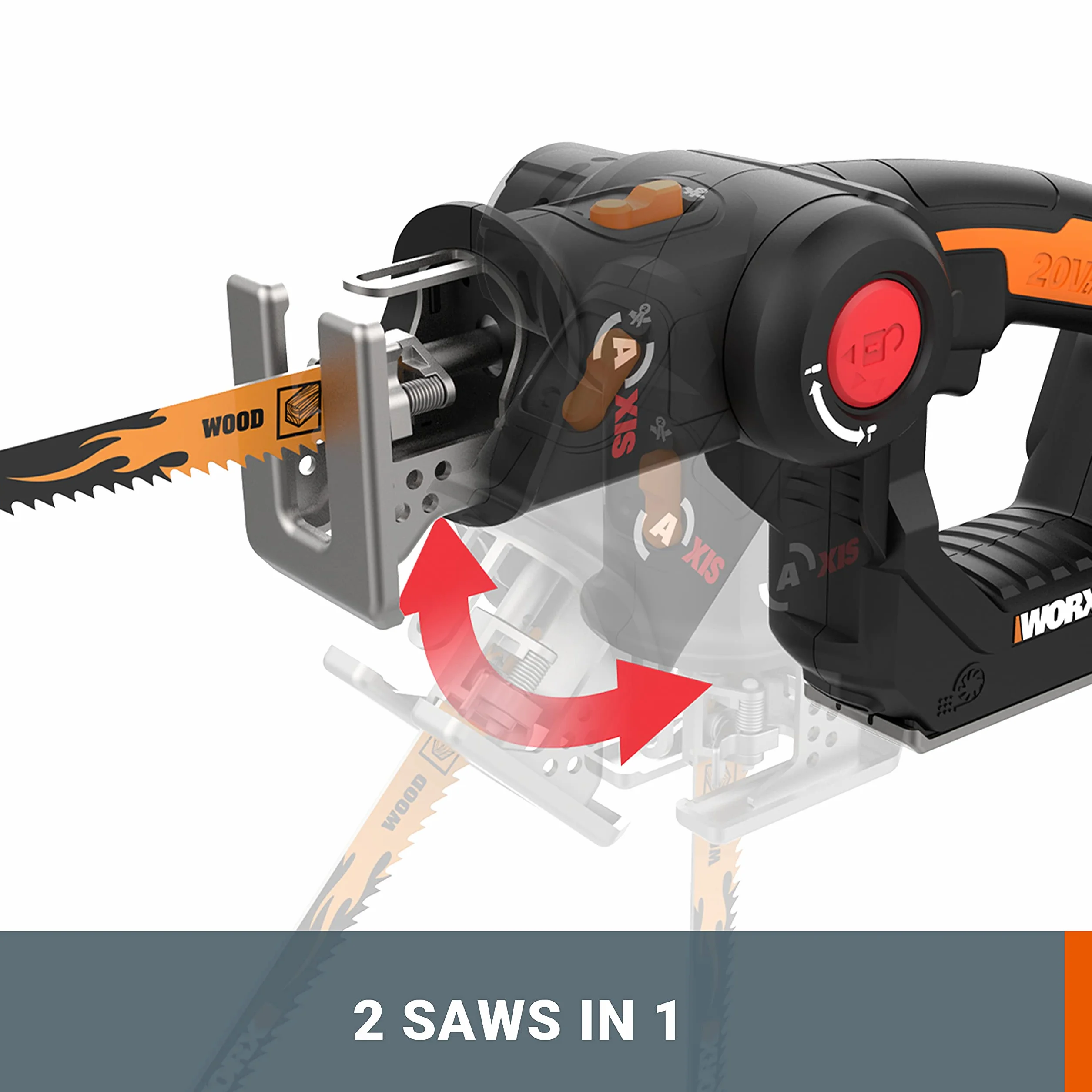WORX WX550.9 18V AXIS wielofunkcyjna piła akumulatorowa