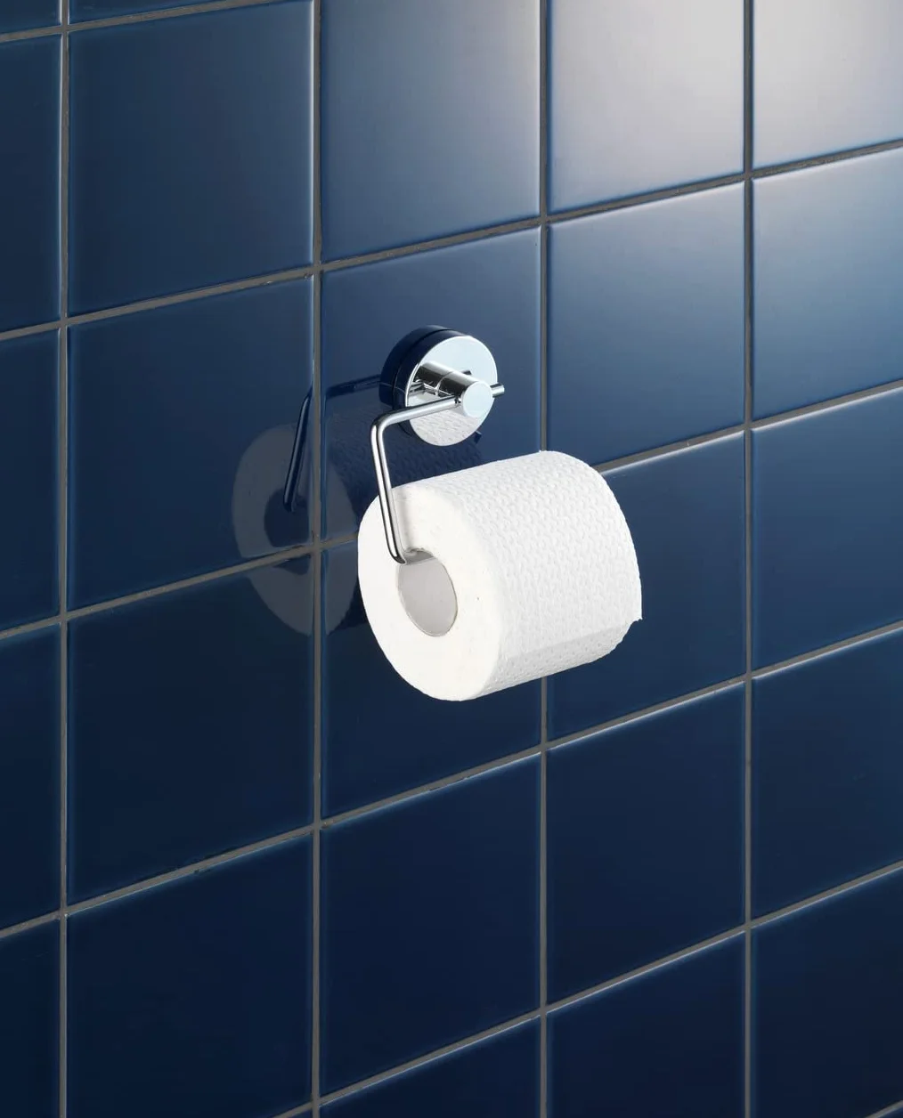 WENKO Vacuum-Loc Uchwyt na Papier Toaletowy Milazzo Stal Srebrny