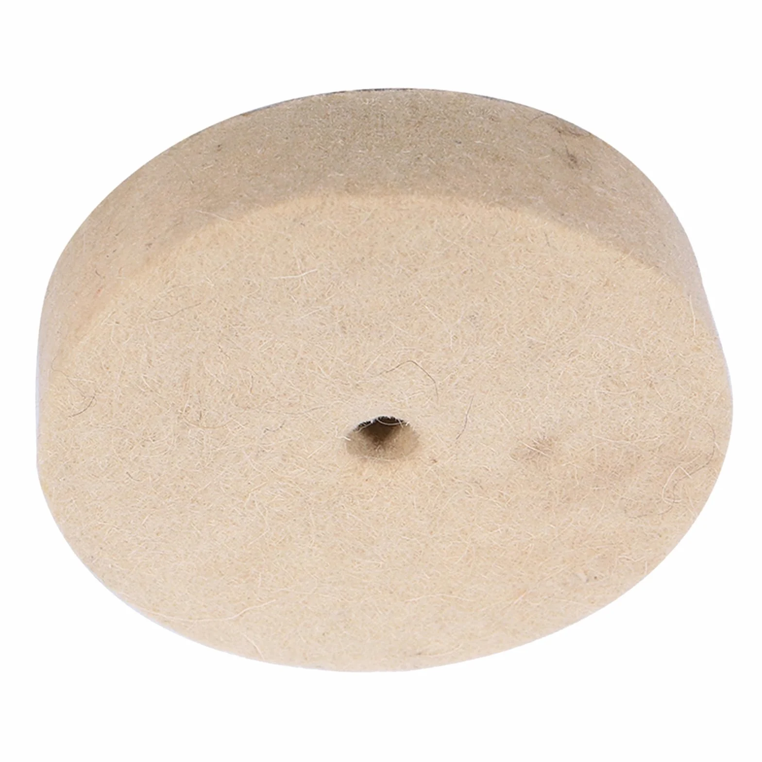 Okrągła Tarcza Szlifierska z Filcu Wełnianego, 100x25 Mm, Beżowa Podkładka Polerska