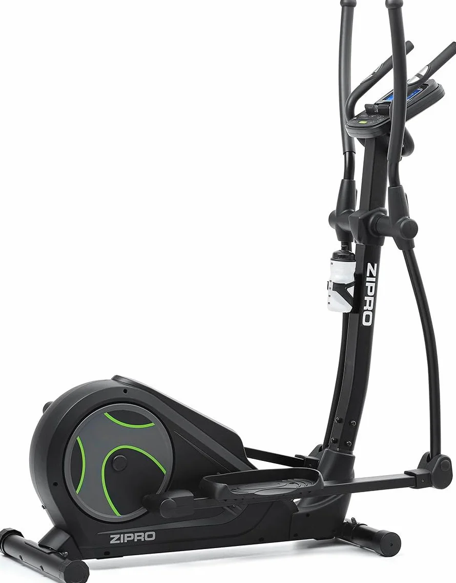 Zipro Heat | Home Magnetyczny orbiter do 150 kg | iConsole+ 8-stopniowy system oporu | trenażer domowy mierzy tętno, kalorie, prędkość | w kolorze czarnym