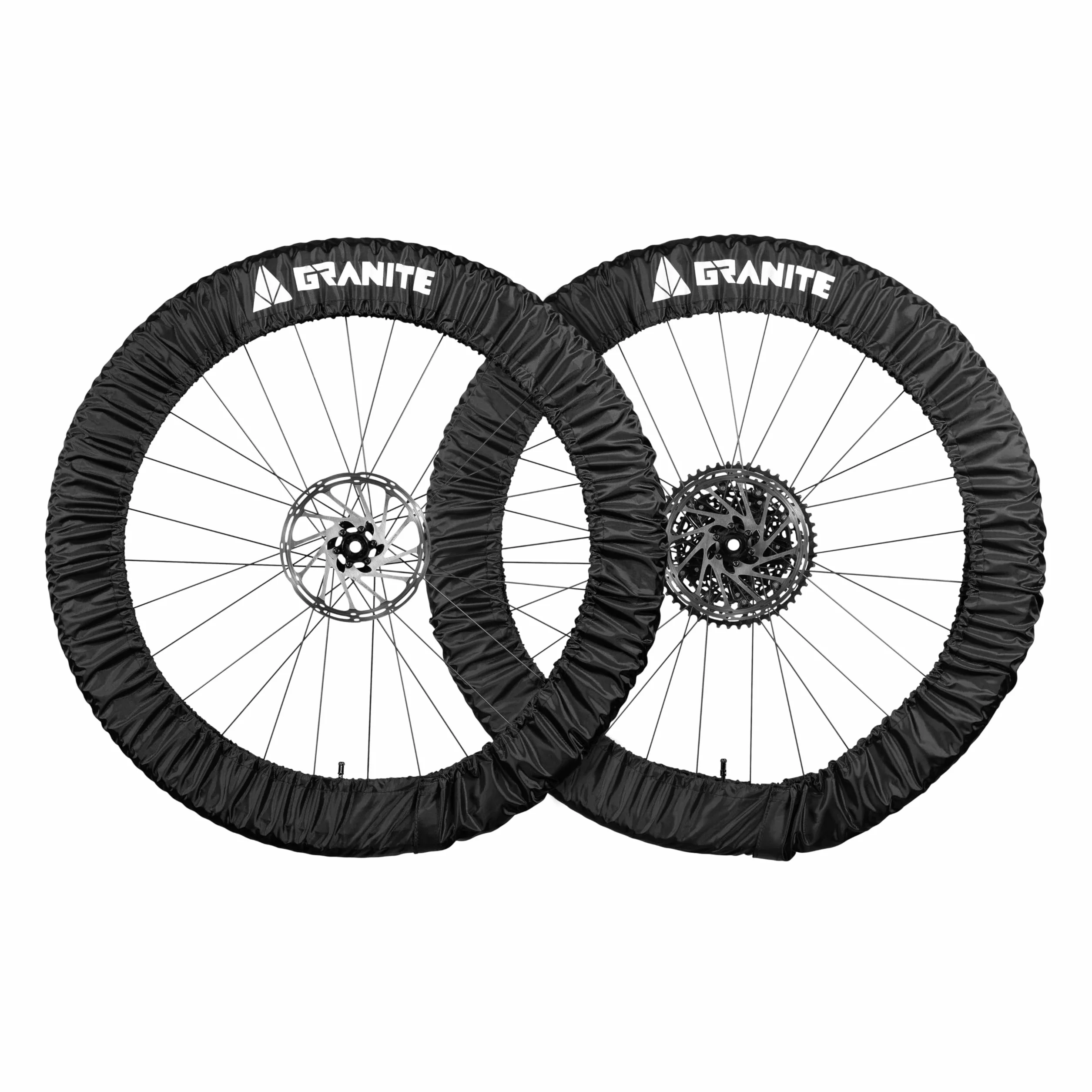 Granite Osłona na oponę rowerową, pasuje do kół 24-29 cali, ochrona przed błotem do samochodu i domu, zmywalne, łatwe w montażu, z kompaktową torbą do przechowywania