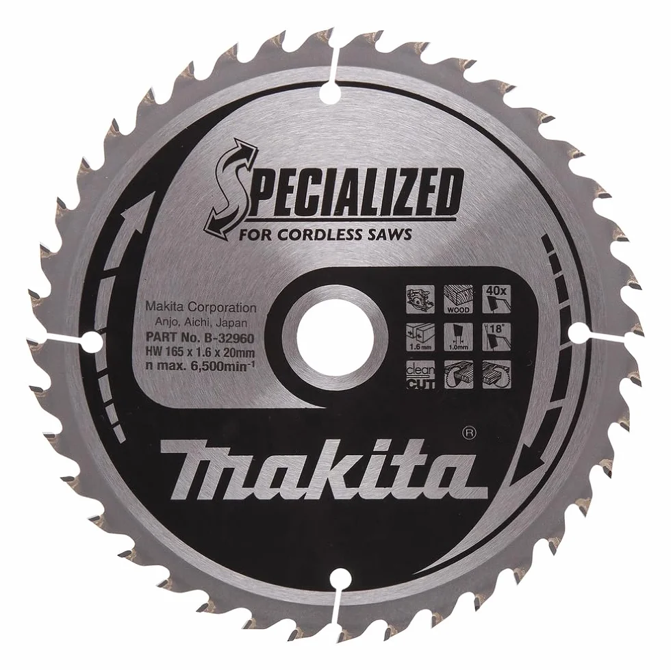 Makita brzeszczot piły 165 x 20 mm 40Z B-32960
