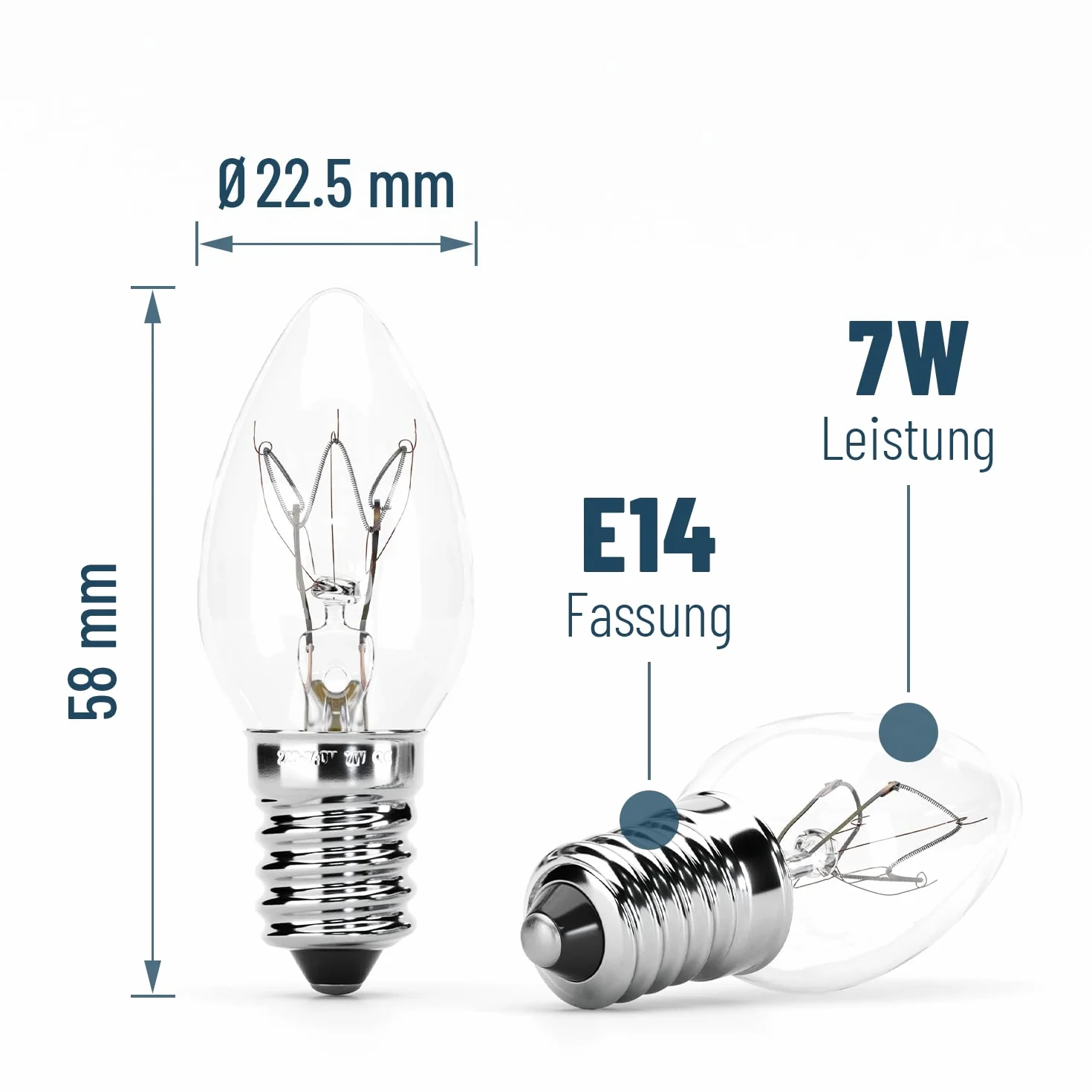 HEITECH żarówka zastępcza 4 szt. 7 W E14 40 lumenów