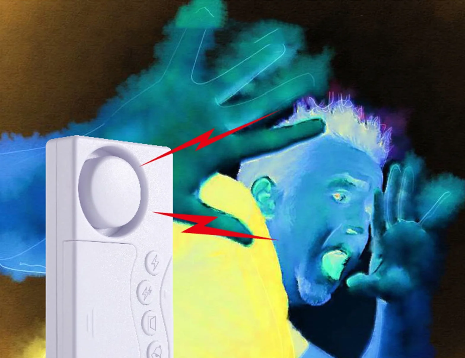 WANGCL Magnetyczny Alarm 108 dB 4 Tryby Do Drzwi Okna Lodówek
