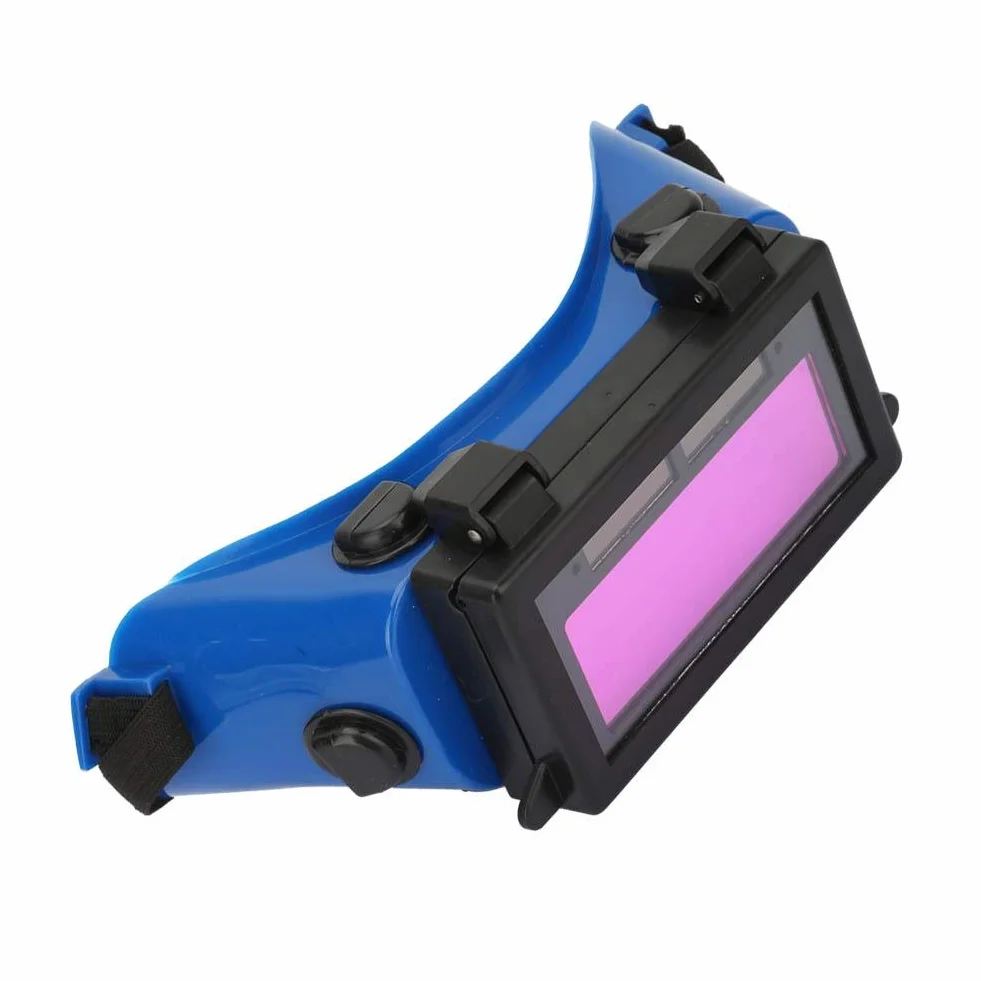 Okulary spawalnicze z automatycznym zaciemnieniem Solar DIN16 niebieskie