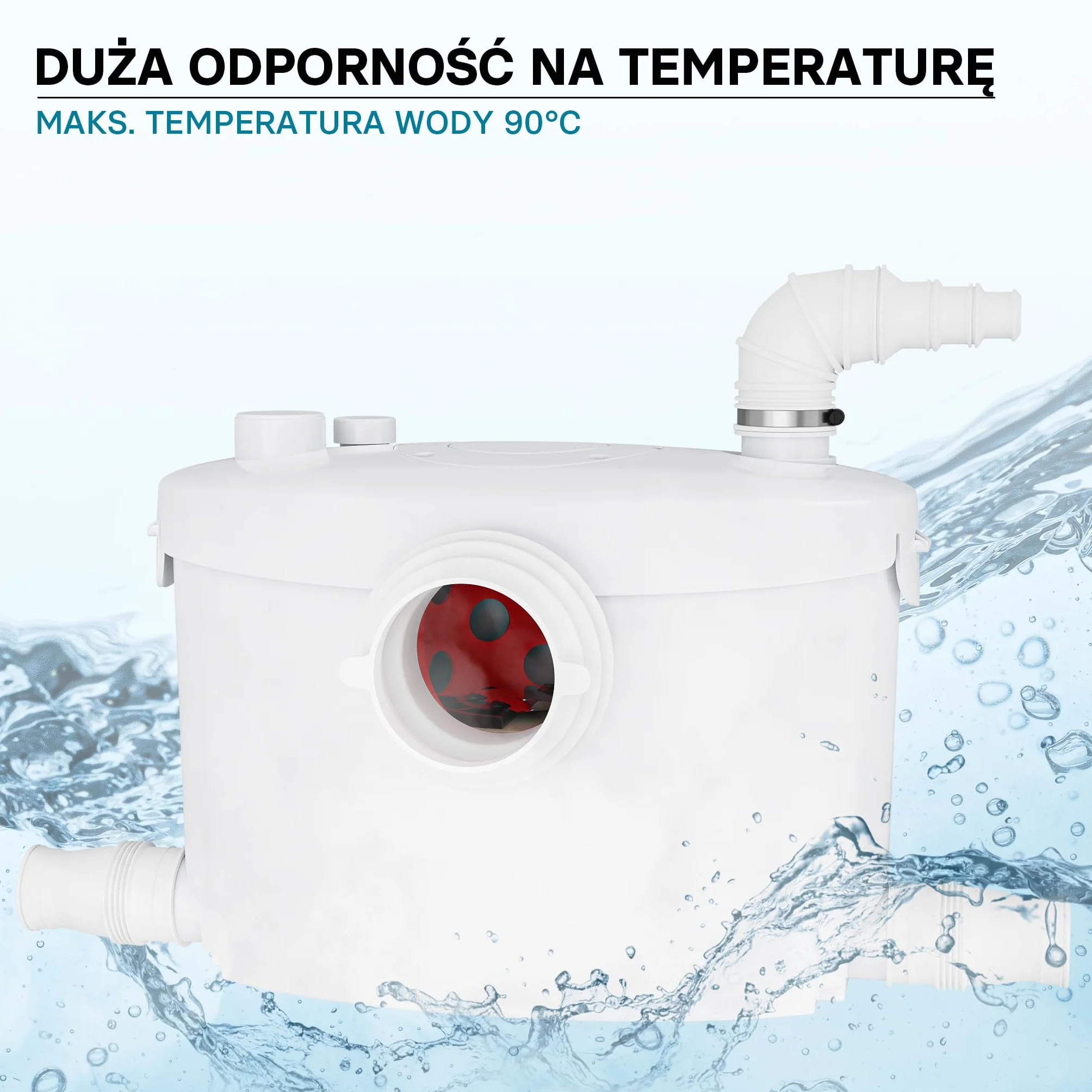 XPOtool Pomporozdrabniacz 400 W 135 l/min 8,5 m 85 m