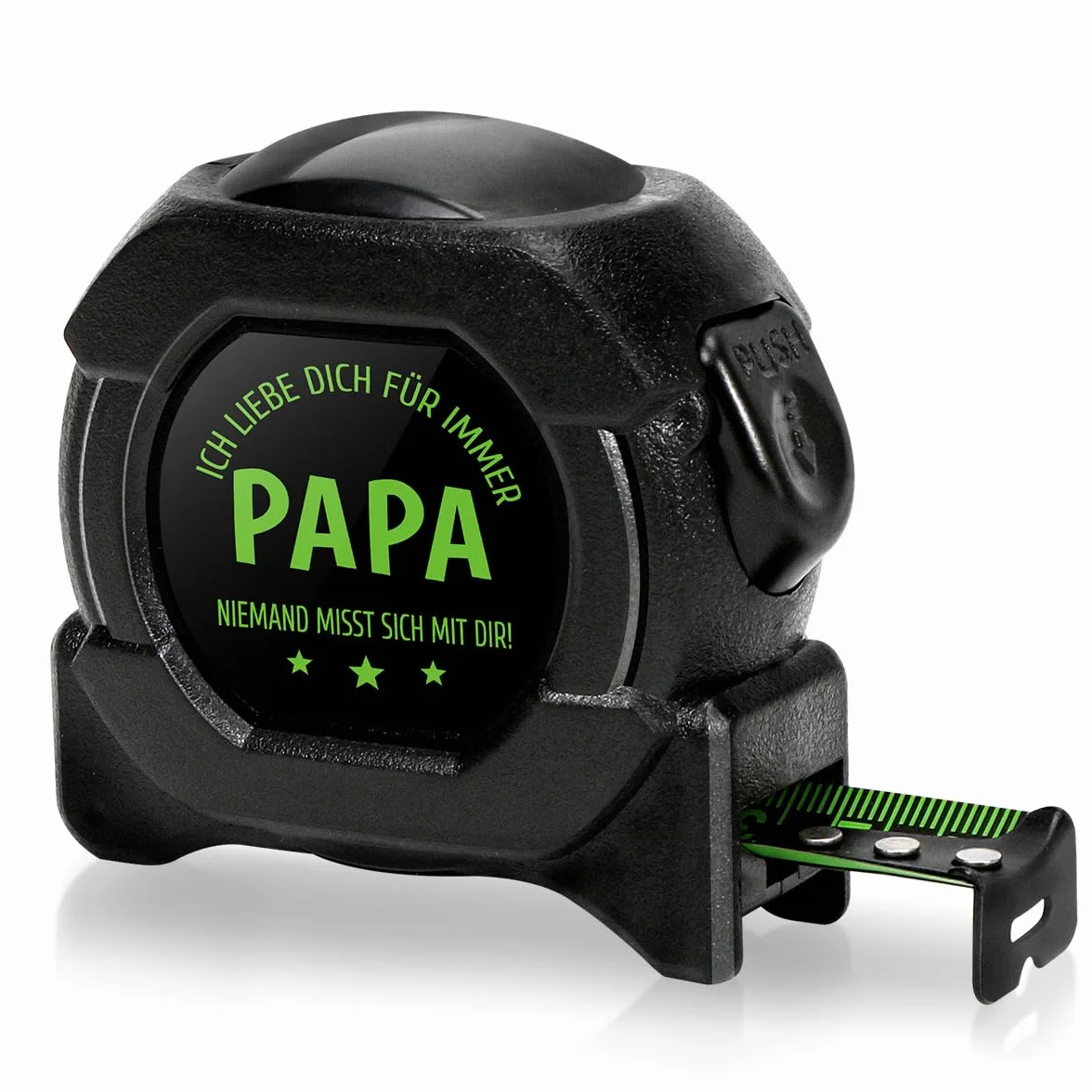 Taśma miernicza do papa zielona