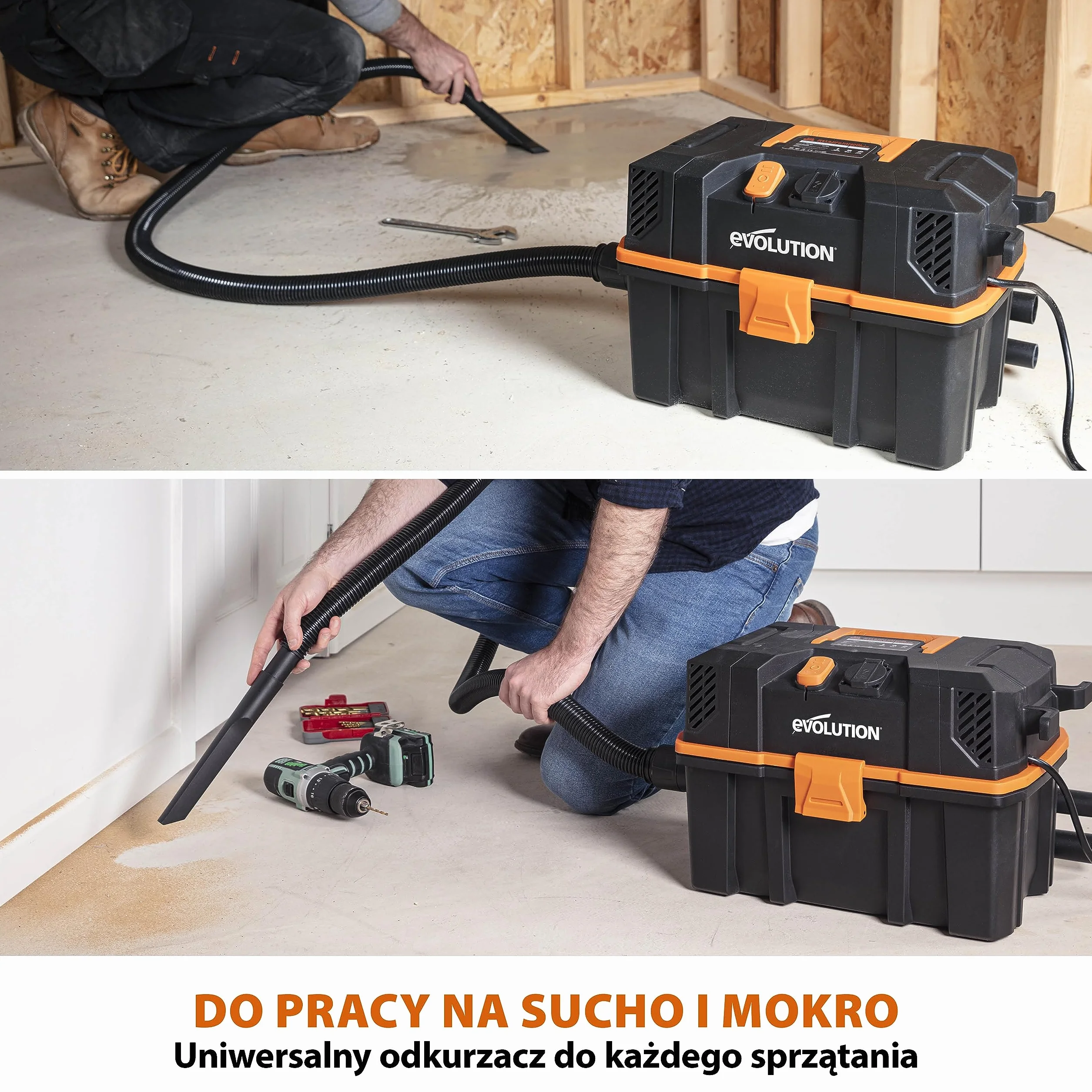 Evolution Power Tools Odkurzacz R15VAC do pracy na mokro i na sucho