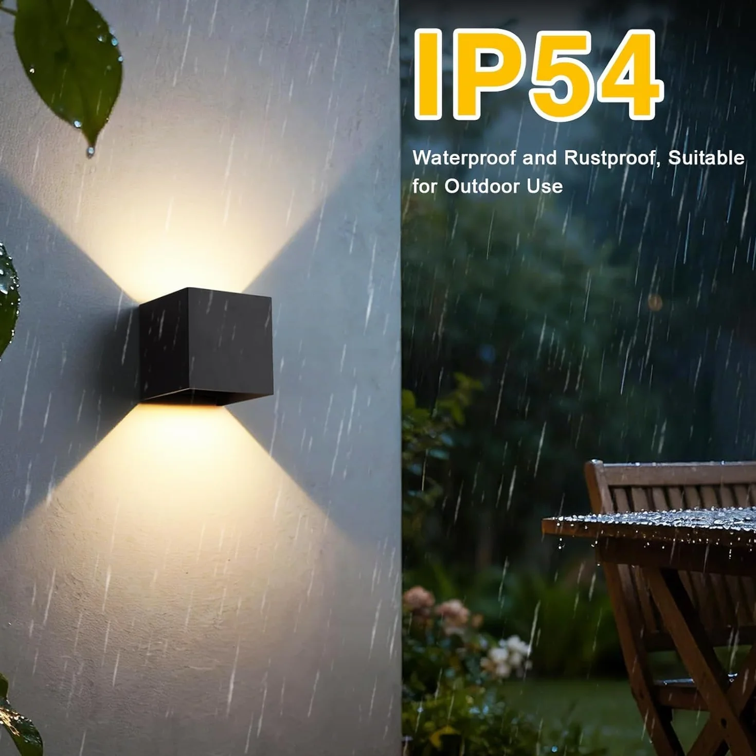 ERWEY LED kinkiet zewnętrzny IP54 12W regulowany czarny