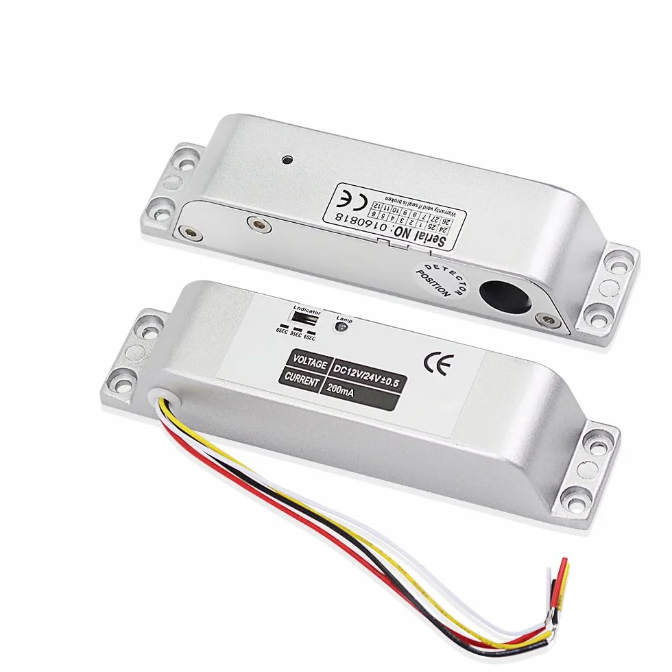 LIBO Elektryczny zamek śrubowy DC 12 V Fail Safe NC