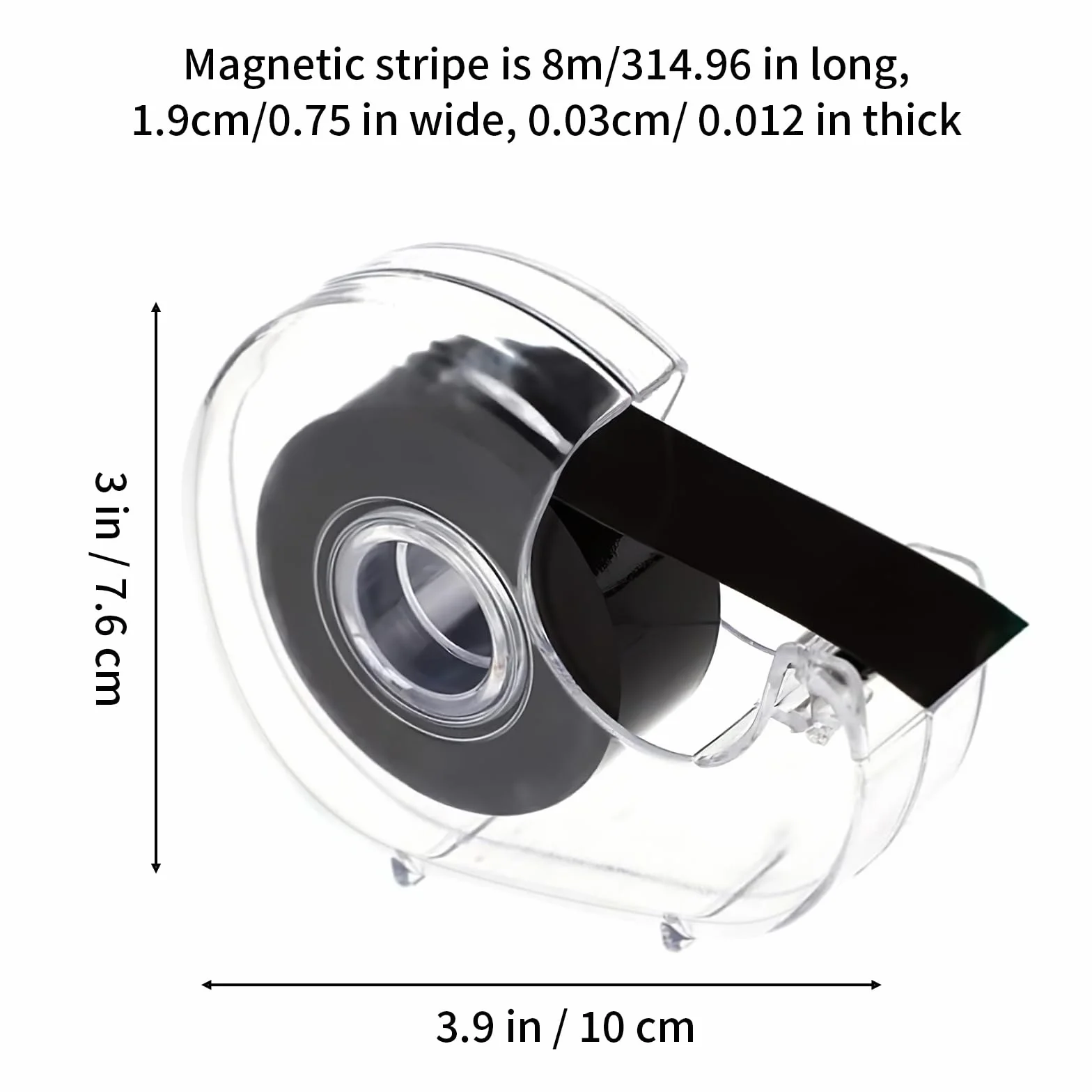 Taśma magnetyczna samoprzylepna 8 m, 2 sztuki, elastyczna do zdjęć i tablic
