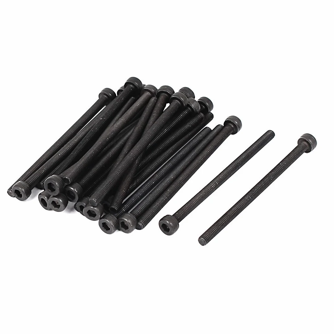 Śruby z łbem sześciokątnym M3 x 50 mm pełny gwint 25 szt.