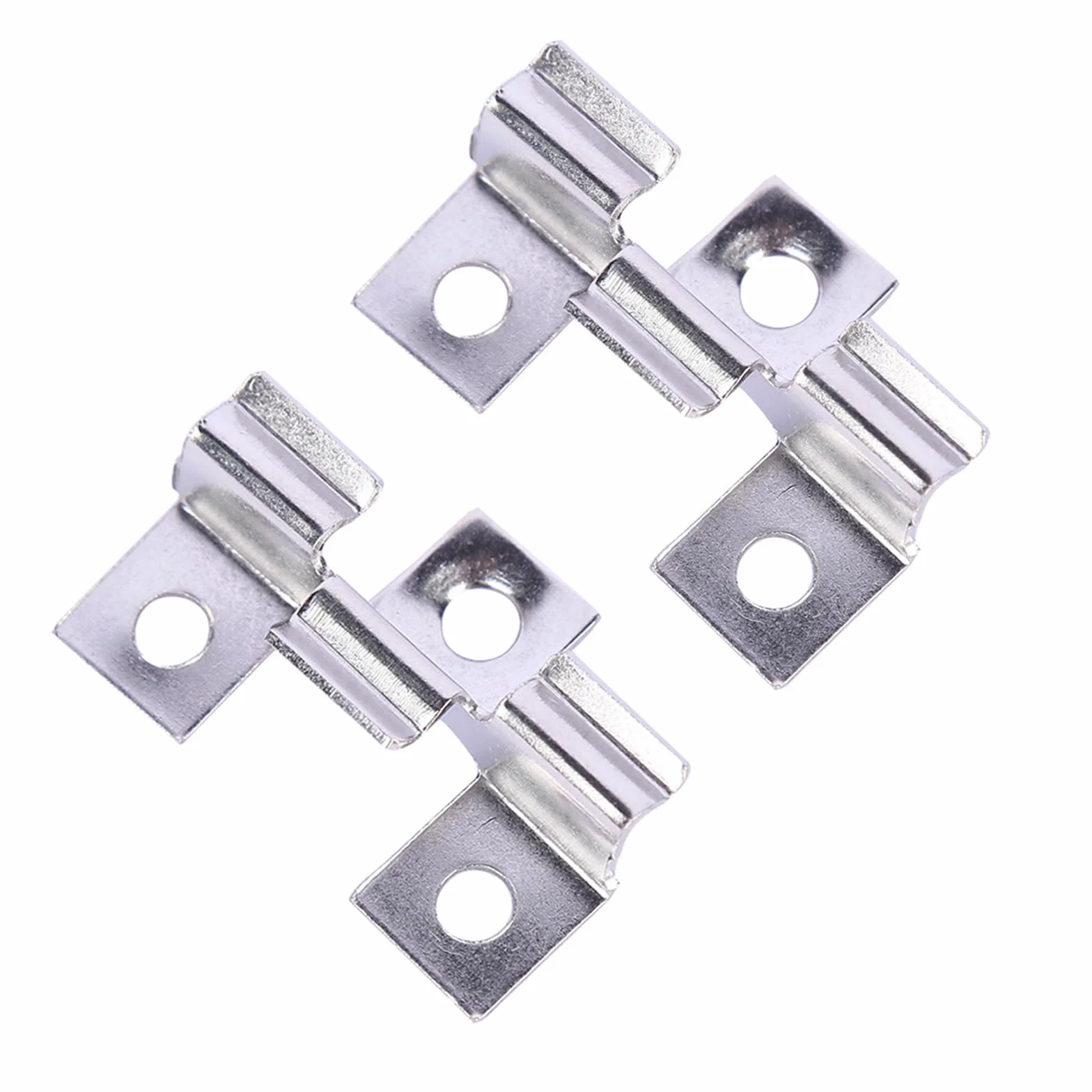 Klipsy WPC 100 sztuk, klipsy do tarasów, deski WPC 6,5 mm, klipsy mocujące ze stali nierdzewnej (100, srebrne, 6,5 mm)