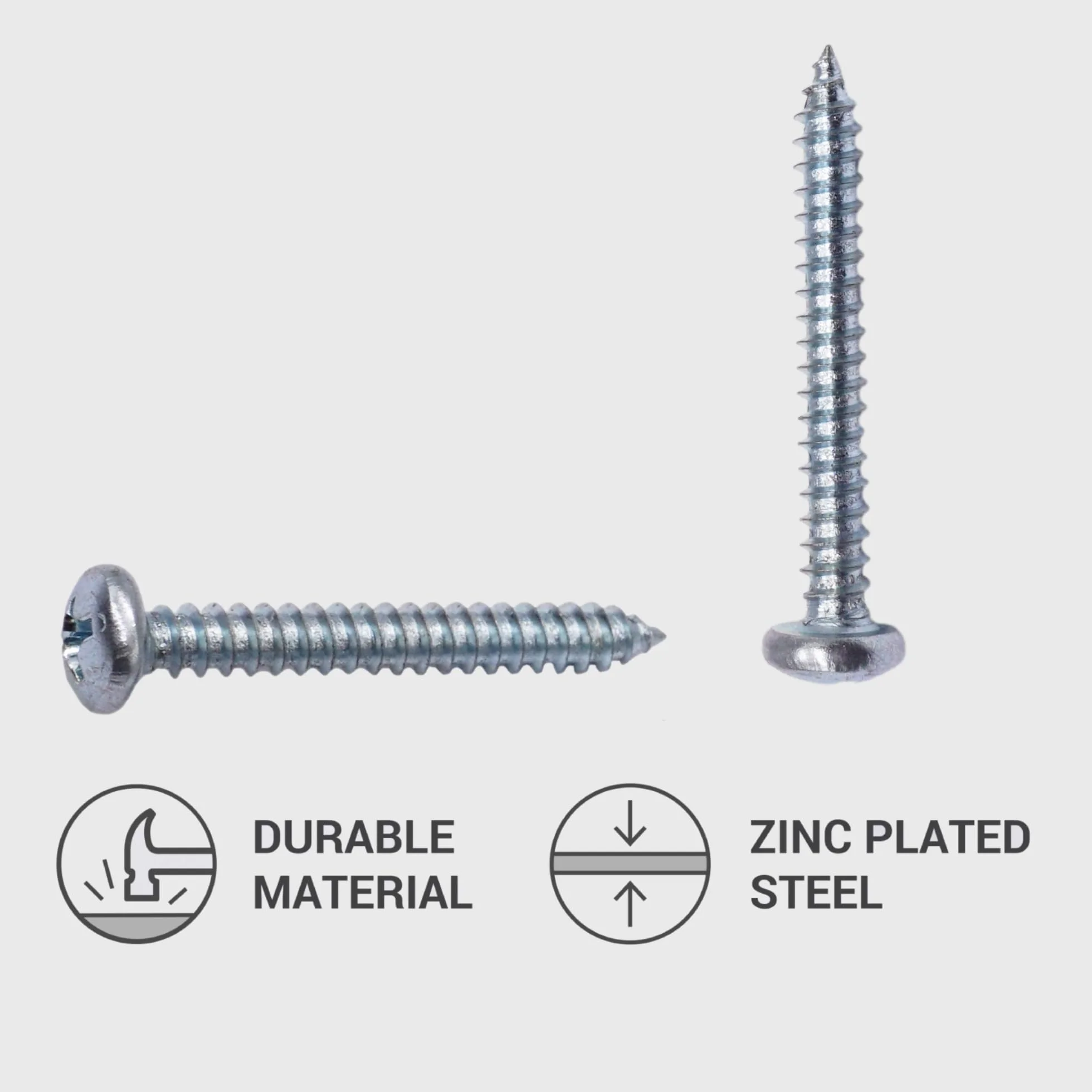 Wkręty samogwintujące ze stali ocynkowanej 3,9 x 32 mm DIN 7981 C