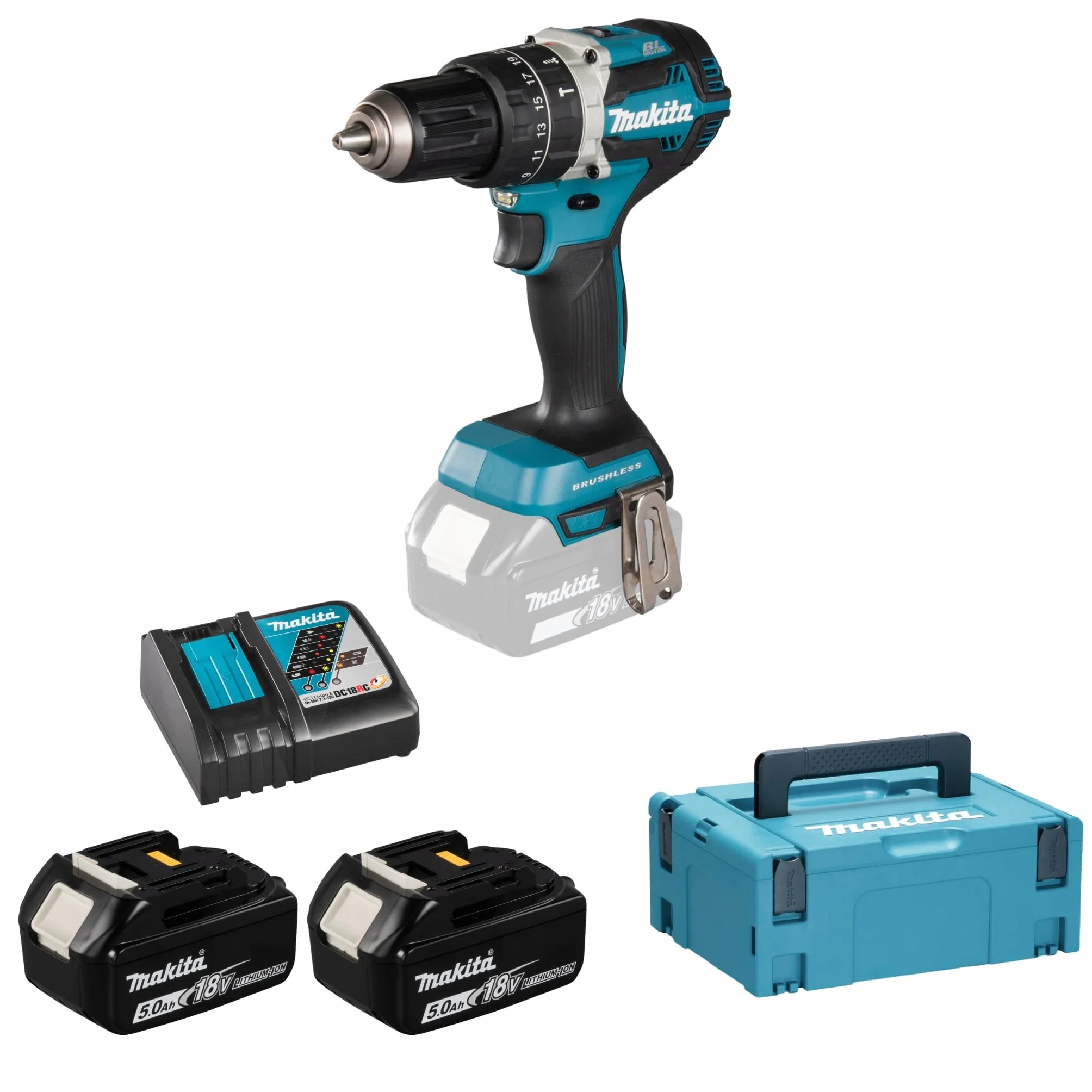 Makita Li-Ion Lxt Wiertarka Bezszczotkowa 18V