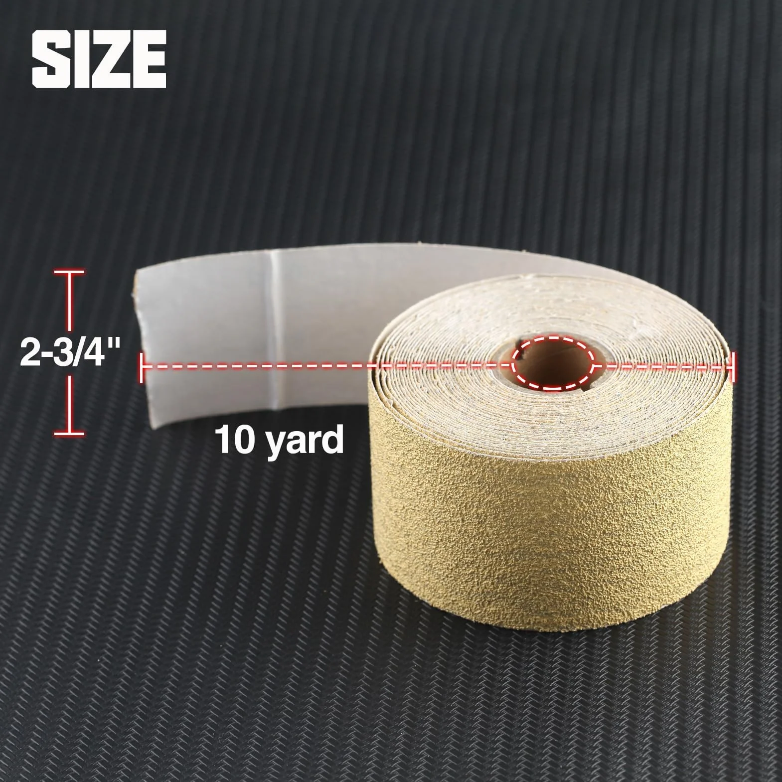 SPEEDWOX Rolka papieru ściernego PSA 40 Grit 2-3/4" x 10 jardów do samochodów i obróbki drewna