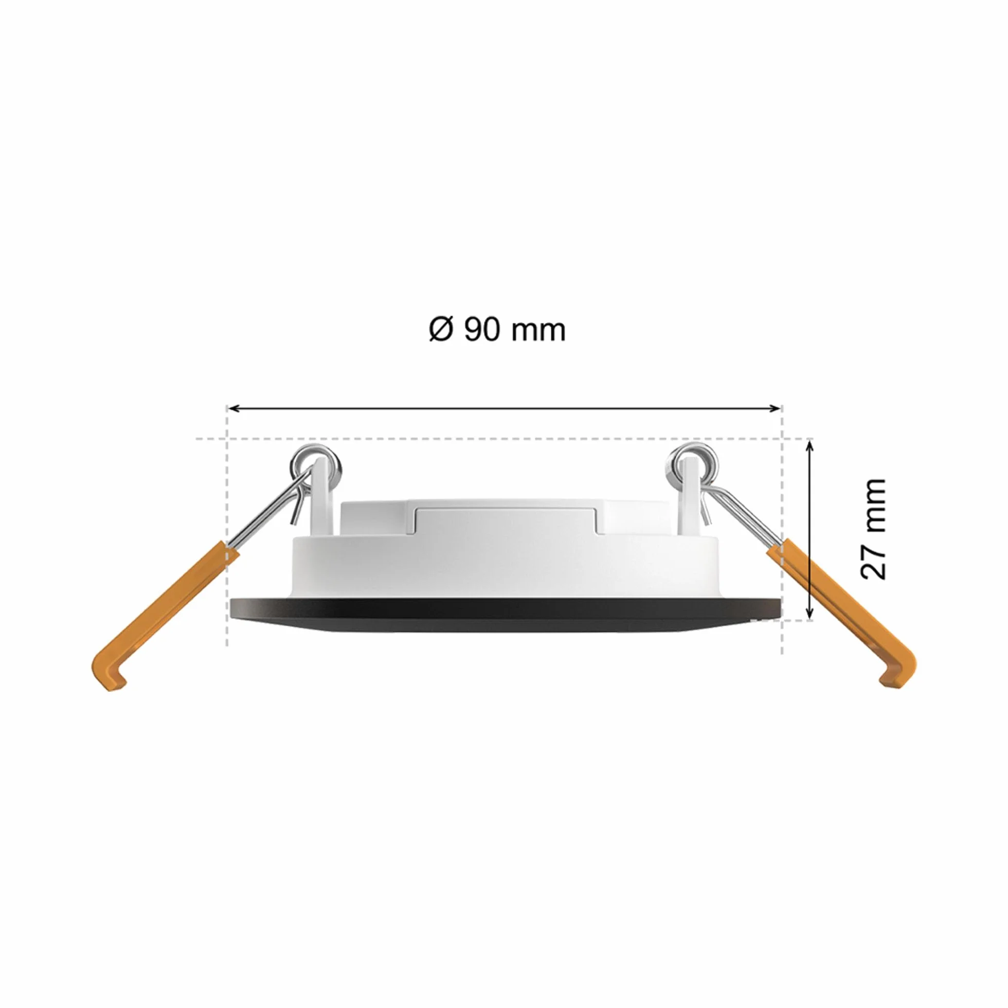 Philips Hue Smart Slim Oświetlenie do Wbudowania 90 mm Białe i Kolorowe Bluetooth Czarny