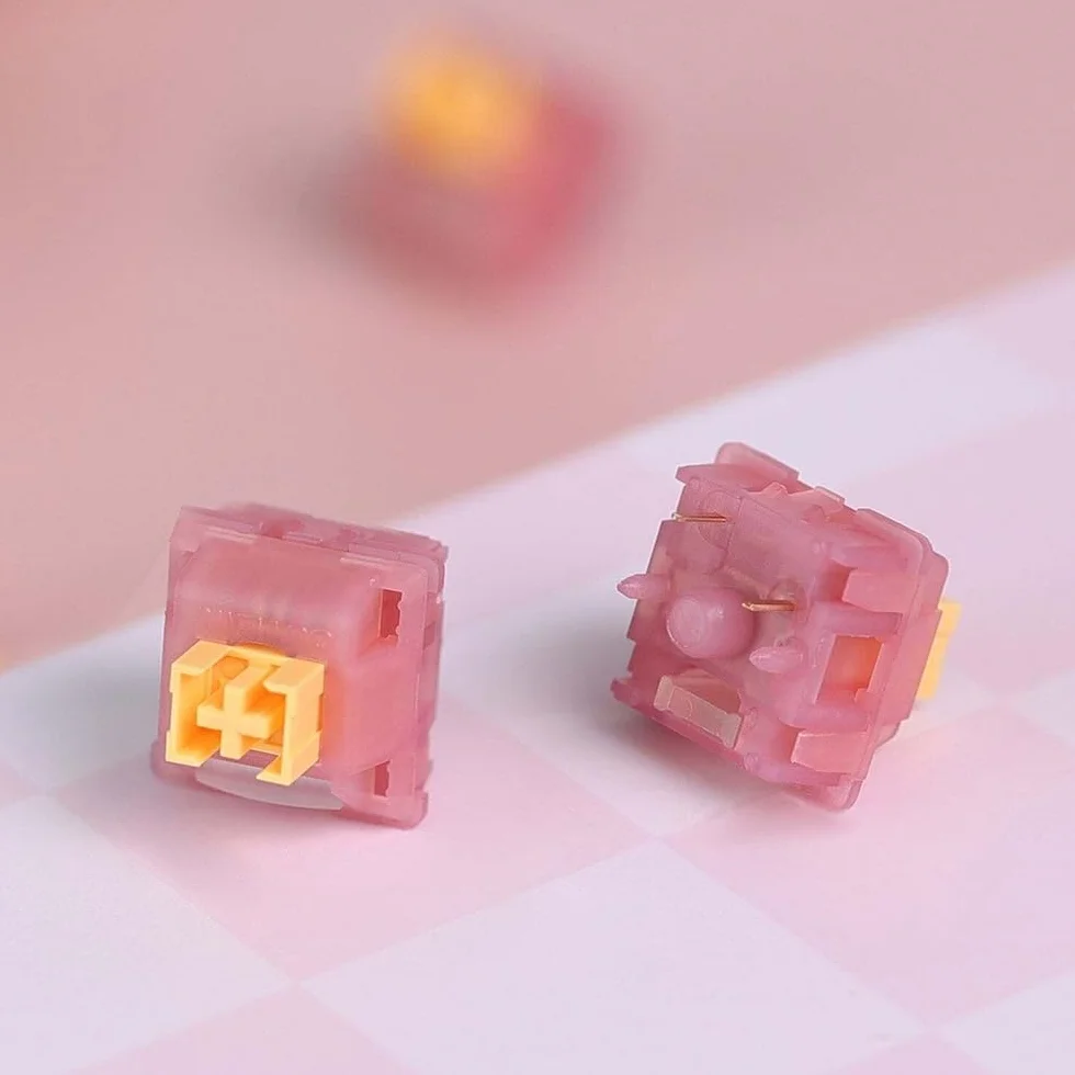 Outemu Honey Peach V3 Silent Linear Pre-Lubed Switch 90PCS for Mechanical Keyboard