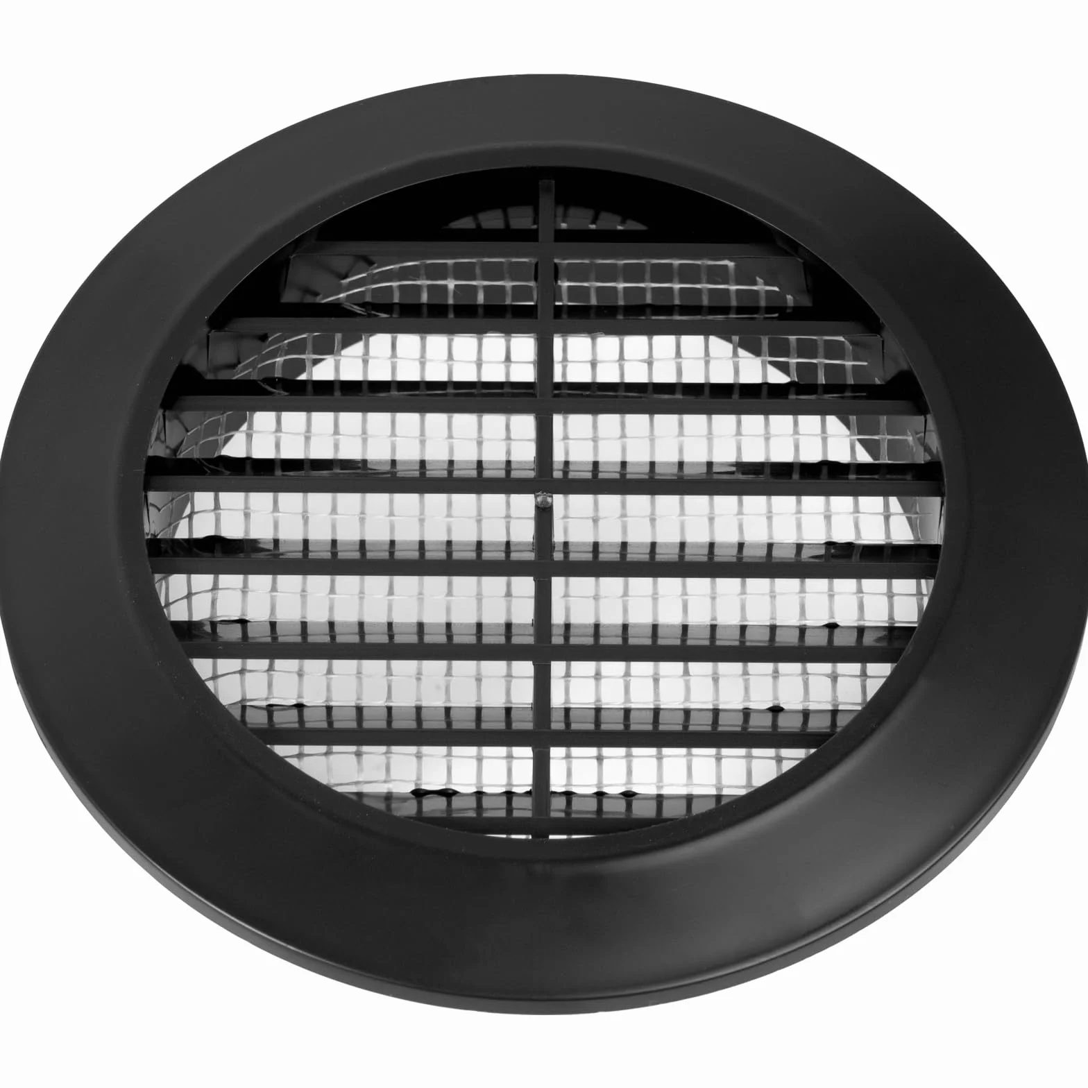 Vent Systems 80 mm czarna osłona wentylacji okrągła zintegrowana ochrona przed owadami HVAC