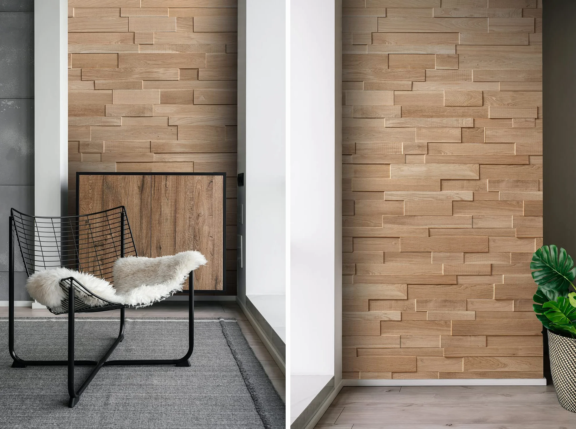 Dębowa okładzina ścienna 3D OZO Lite 1 m2